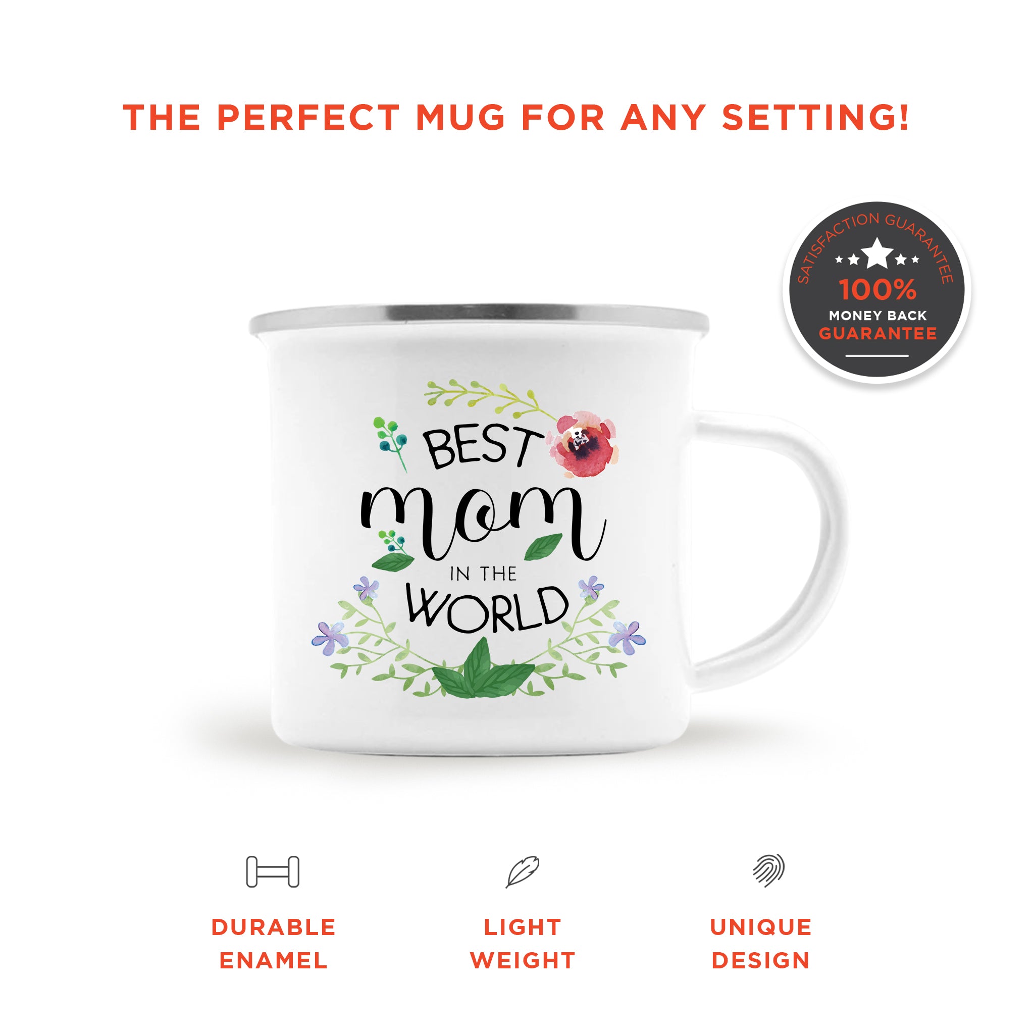 World's Best Mom Coffee Camping Mug