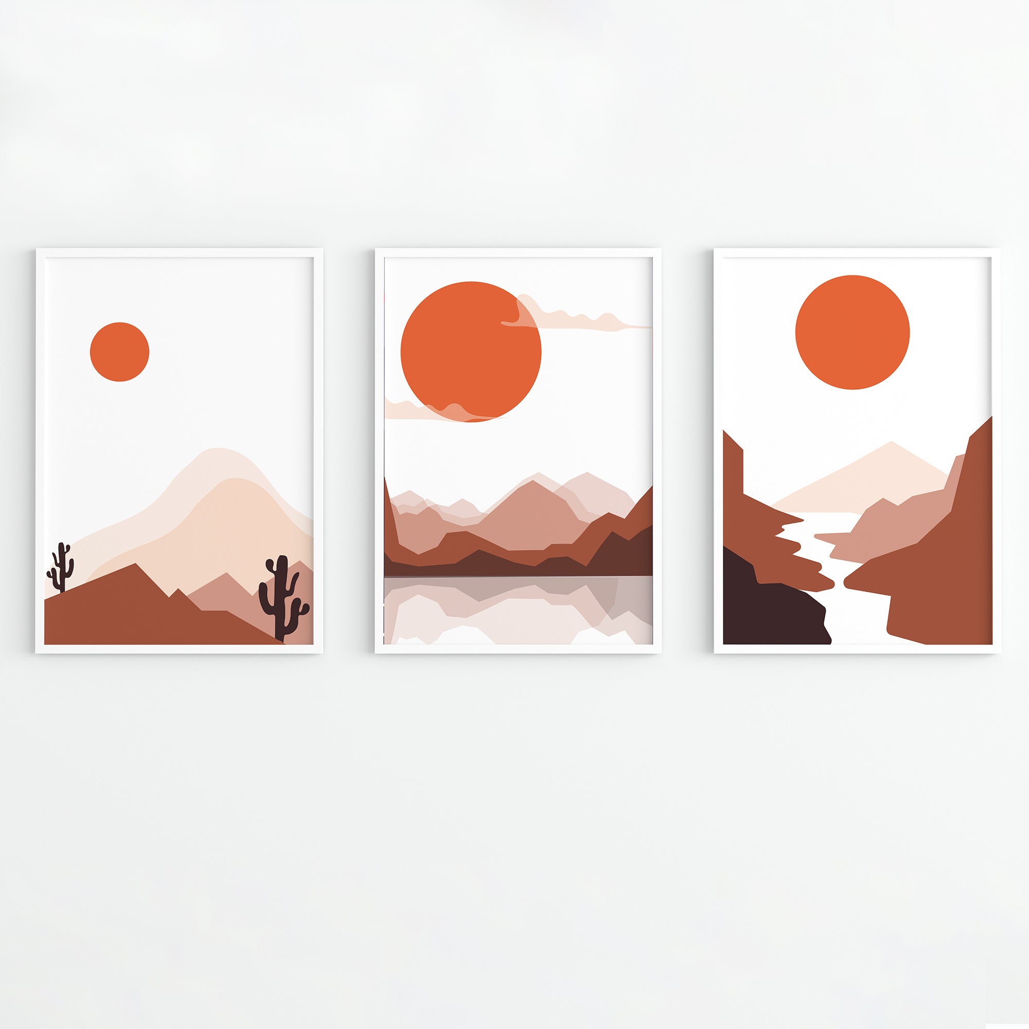 Modern Desert Travel Art Prints