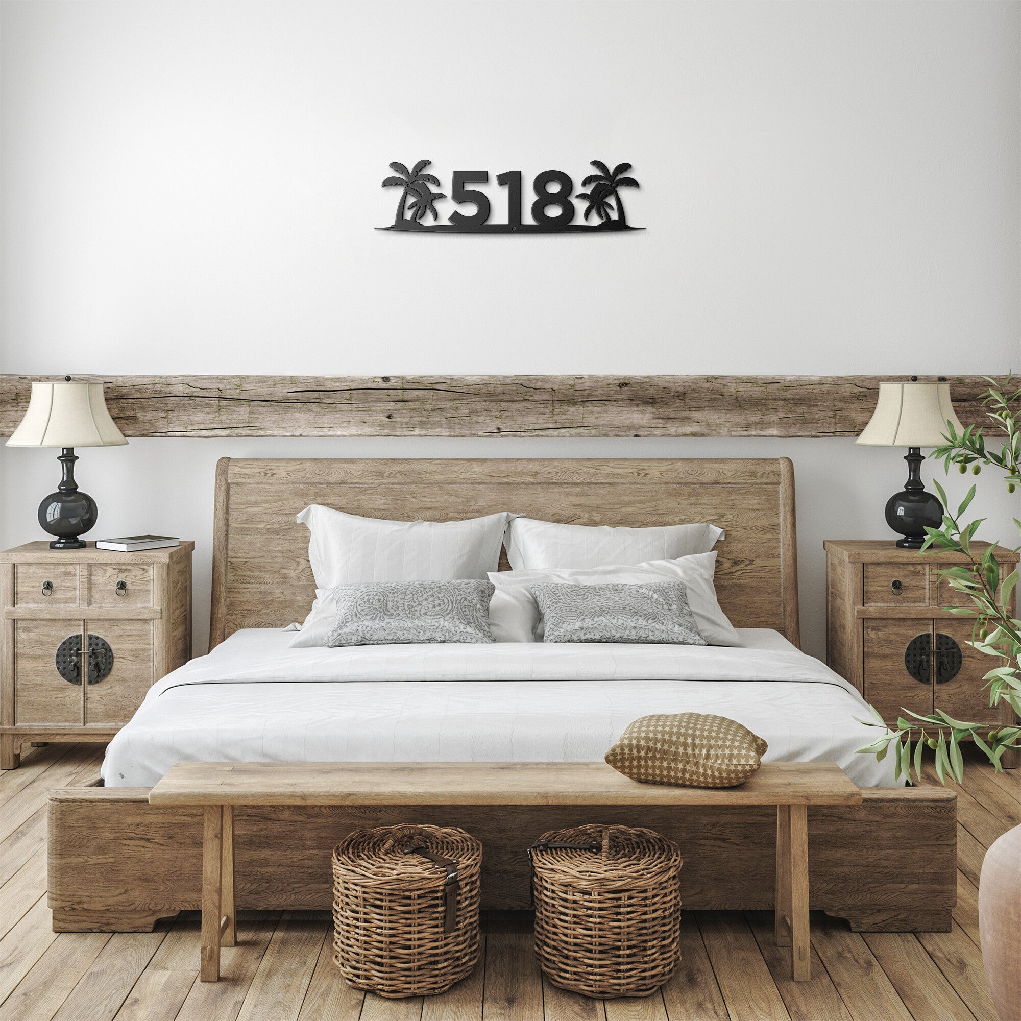 Personalized Palm Tree Address Sign