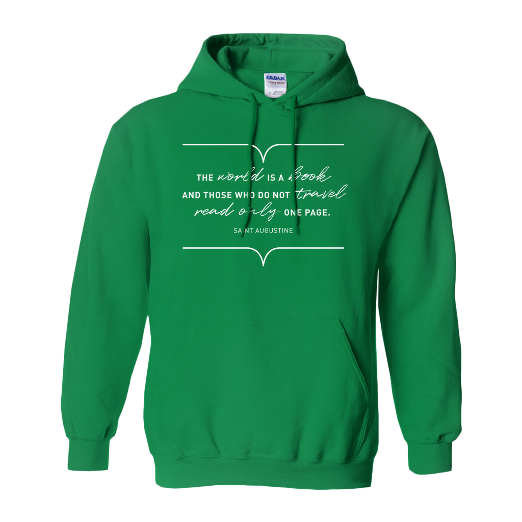 The World Is A Book Unisex Hoodie - Insanely Cozy Pull Over With One-Of-A-Kind Design