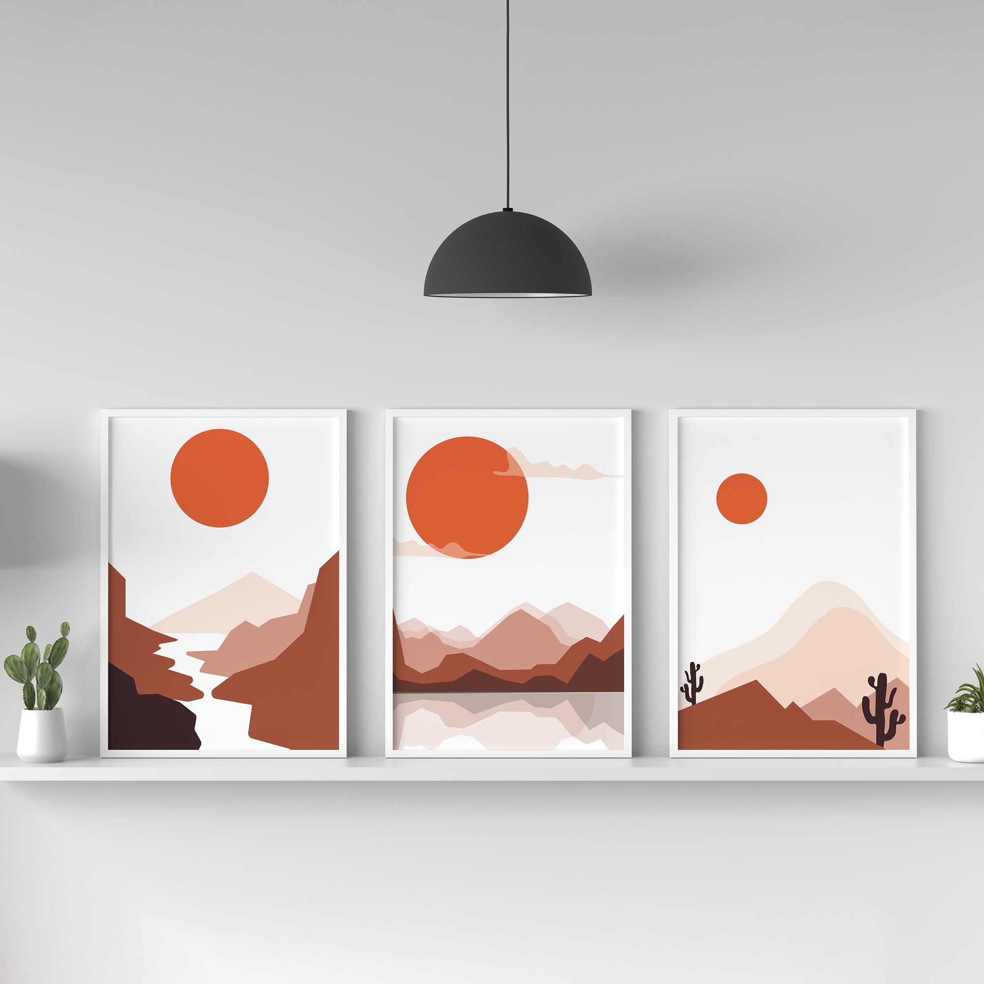 Modern Desert Travel Art Prints