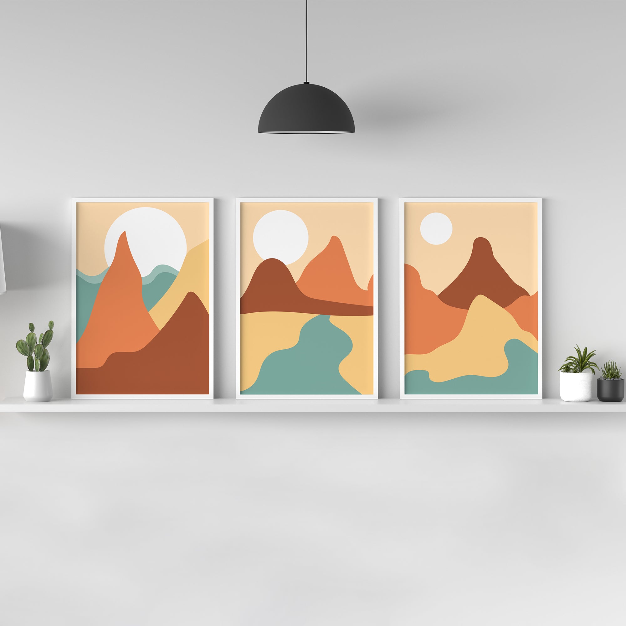 Abstract Canyon Art Poster