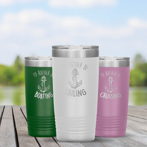 Nautical Tumbler, Laser Engraved Anchor