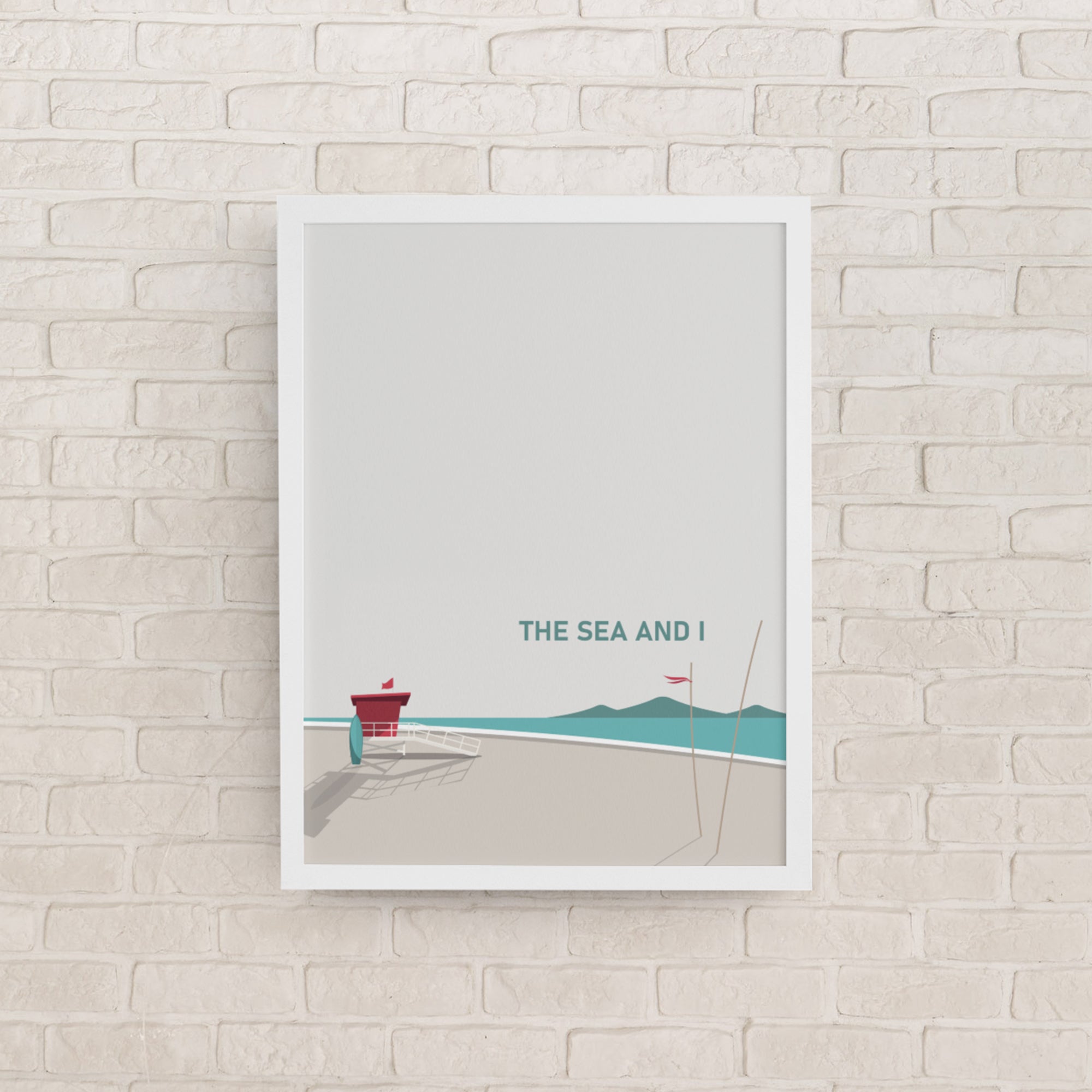 The Sea And I Framed Art Print Set of Two