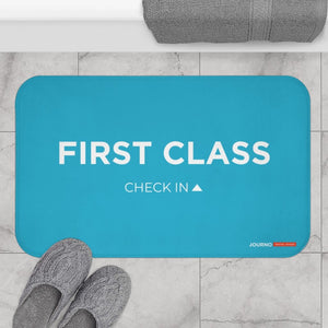 First Class Check In Bath Mat - Funny Bathroom Decor