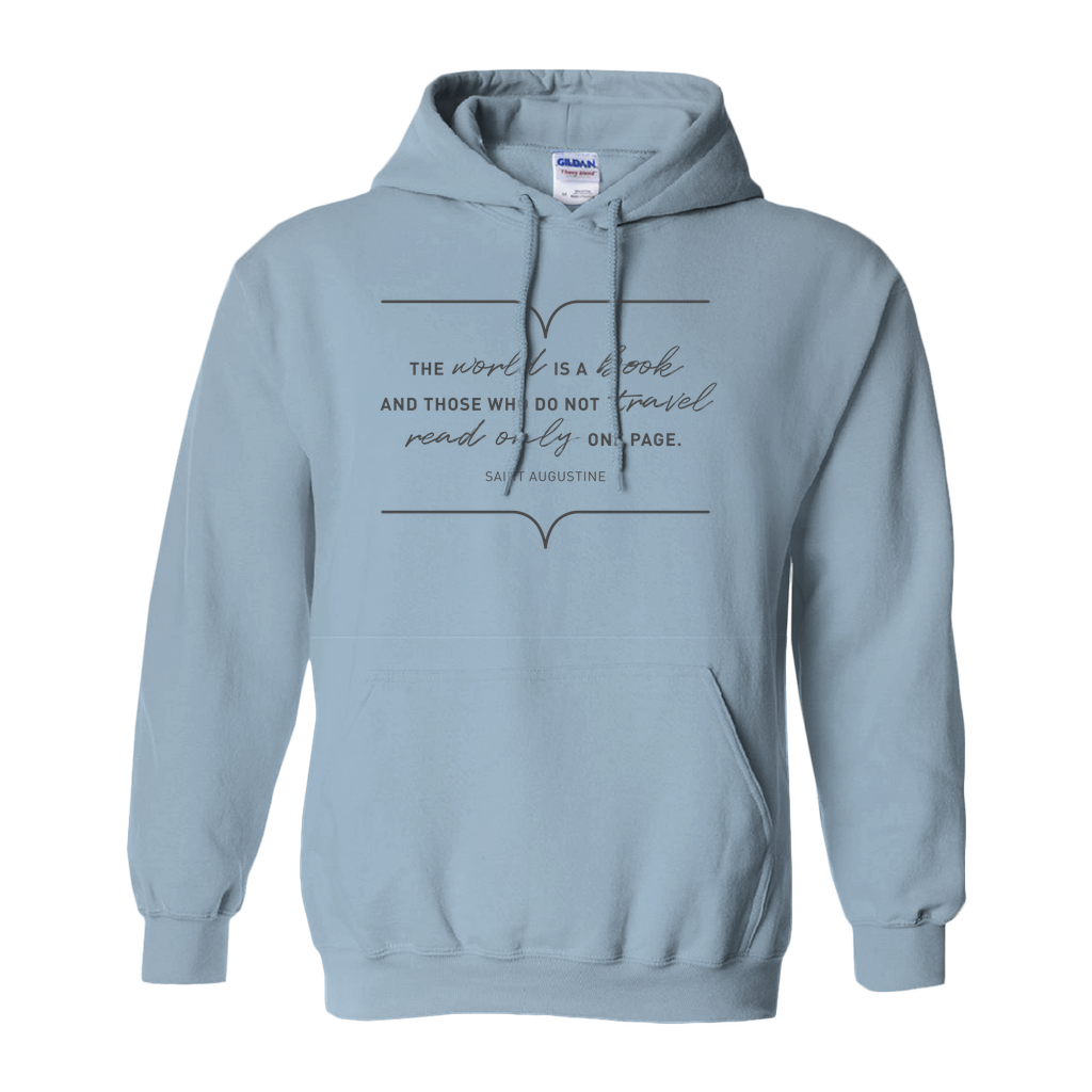 The World Is A Book Unisex Hoodie - Insanely Cozy Pull Over With One-Of-A-Kind Design