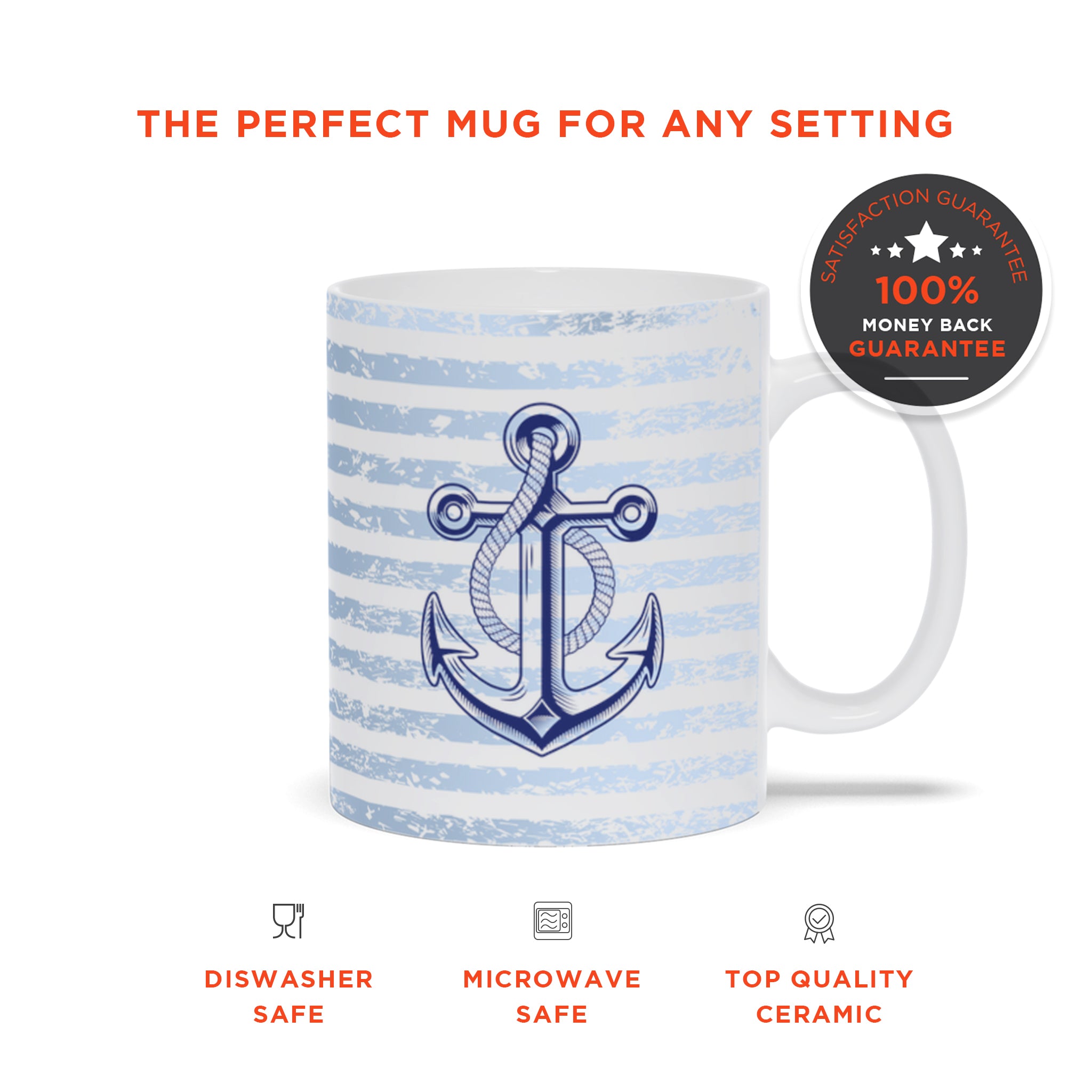 Vintage Nautical Captain Mug