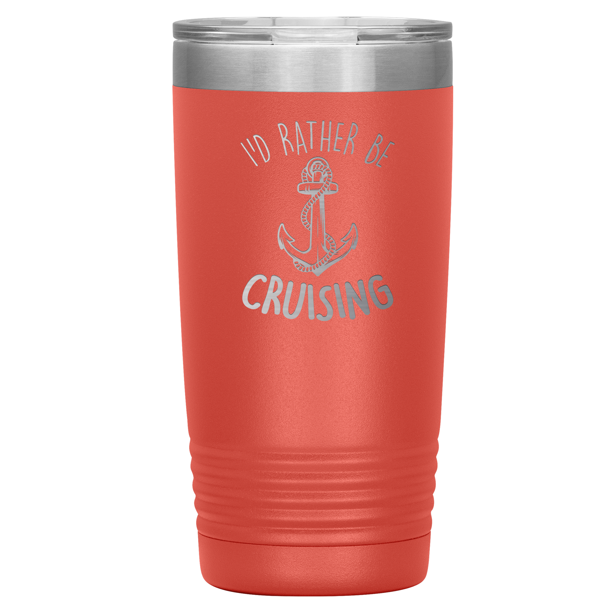 Nautical Tumbler, Laser Engraved Anchor