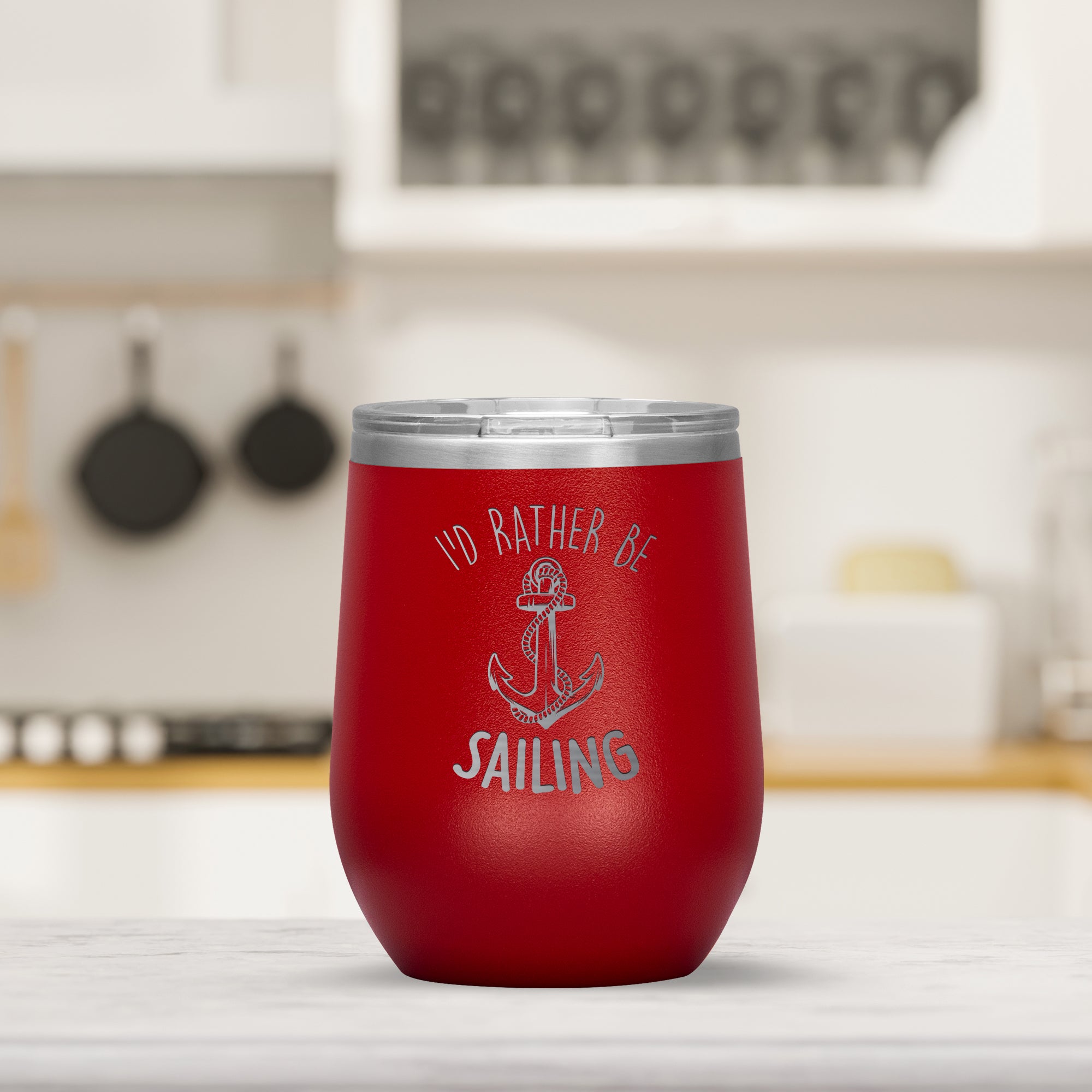 I'd Rather Be Sailing Stainless Steel Tumbler