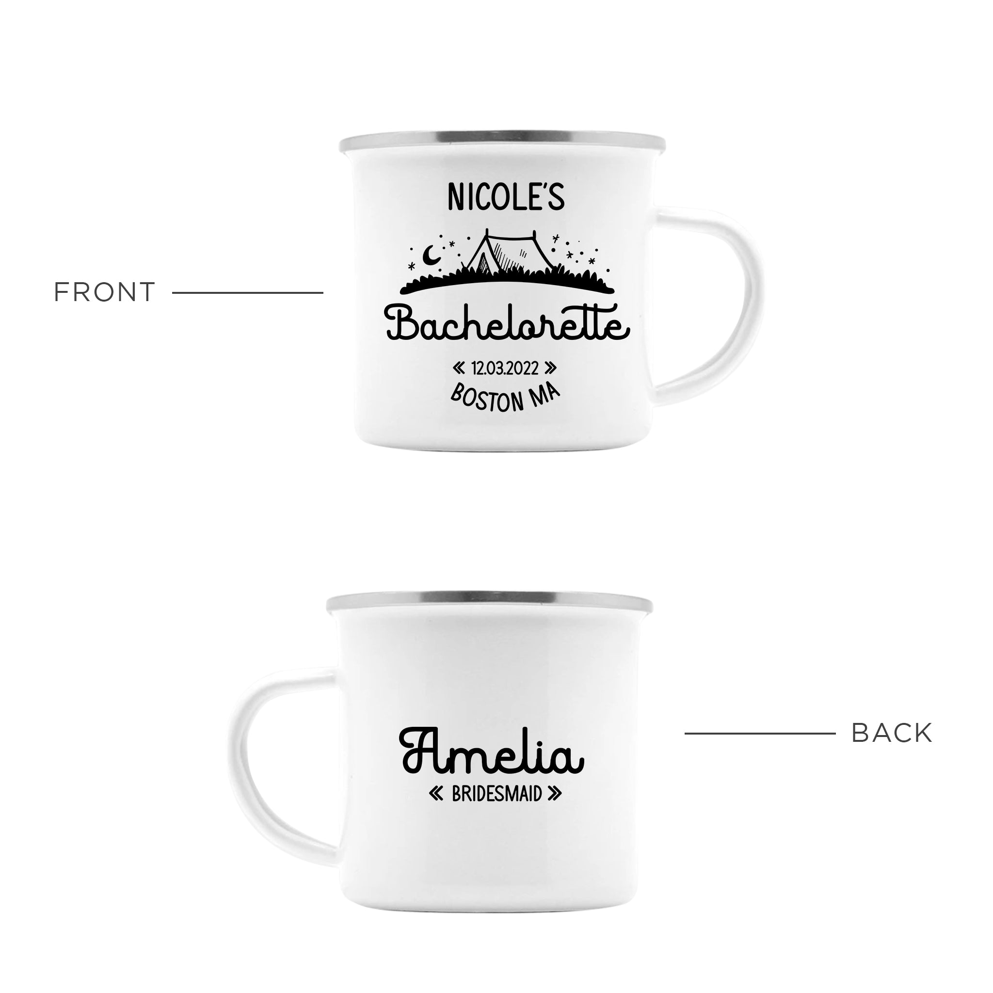 Mountain Camp Bachelorette Party Mugs