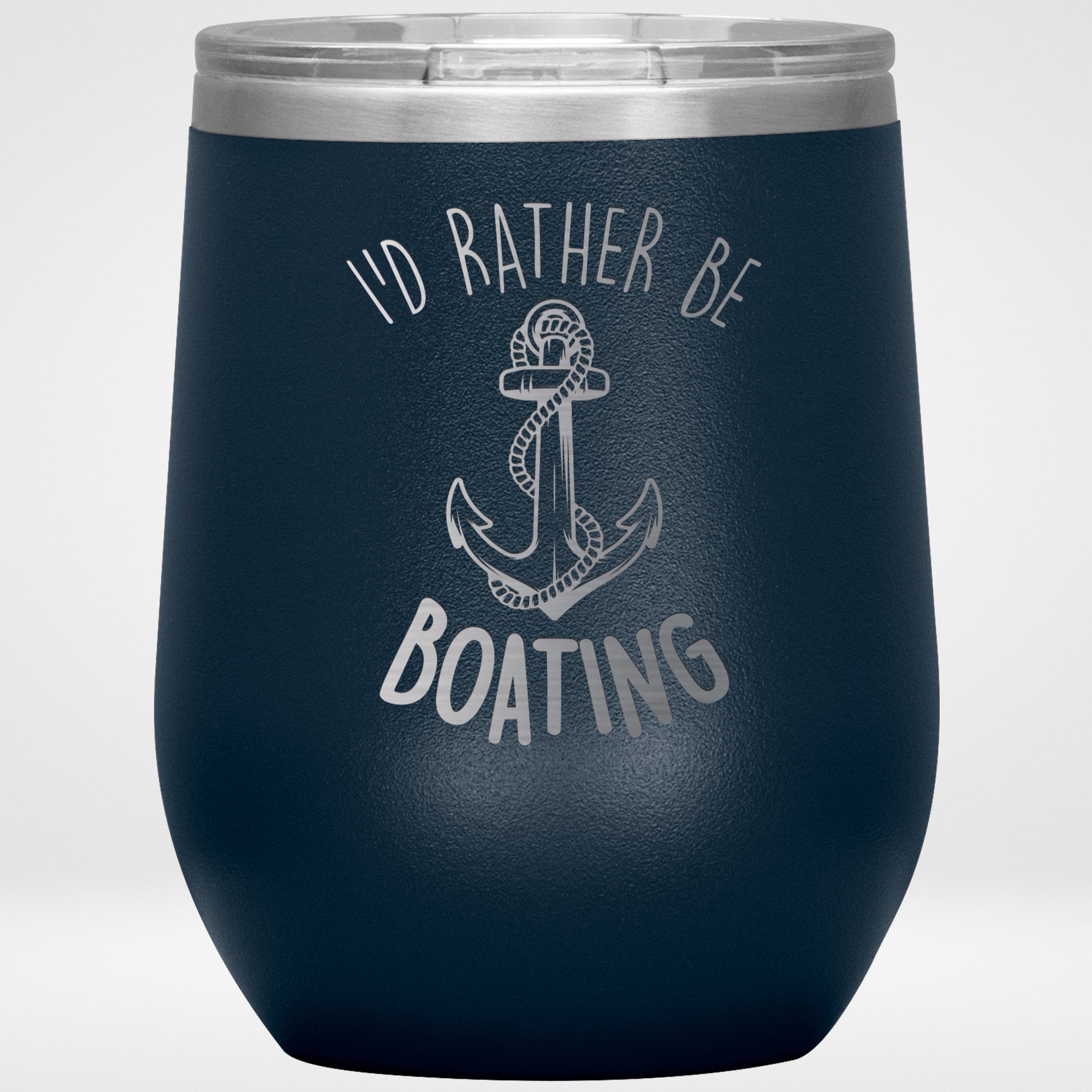 I'd Rather Be Boating Stainless Steel Tumbler