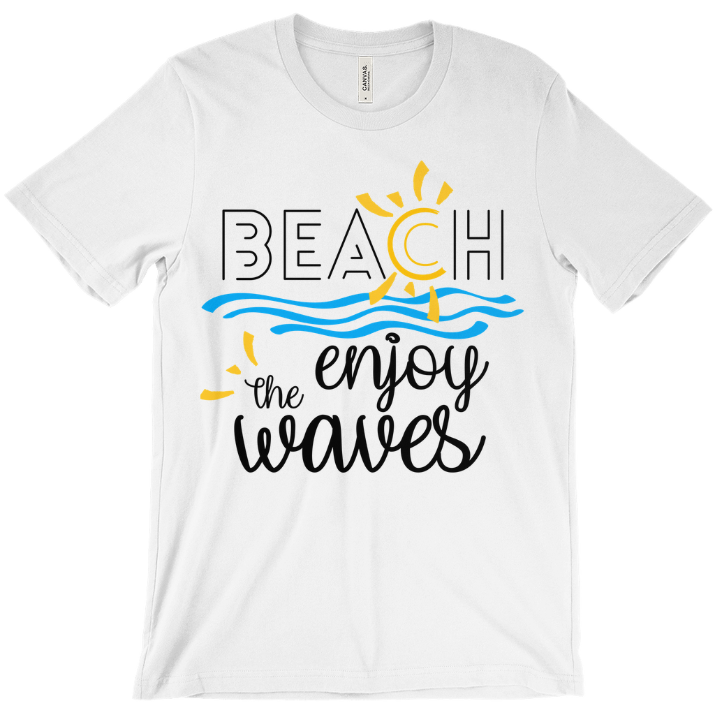 Beach Enjoy The Waves Sunny Fun Bella Canvas Unisex Shirt