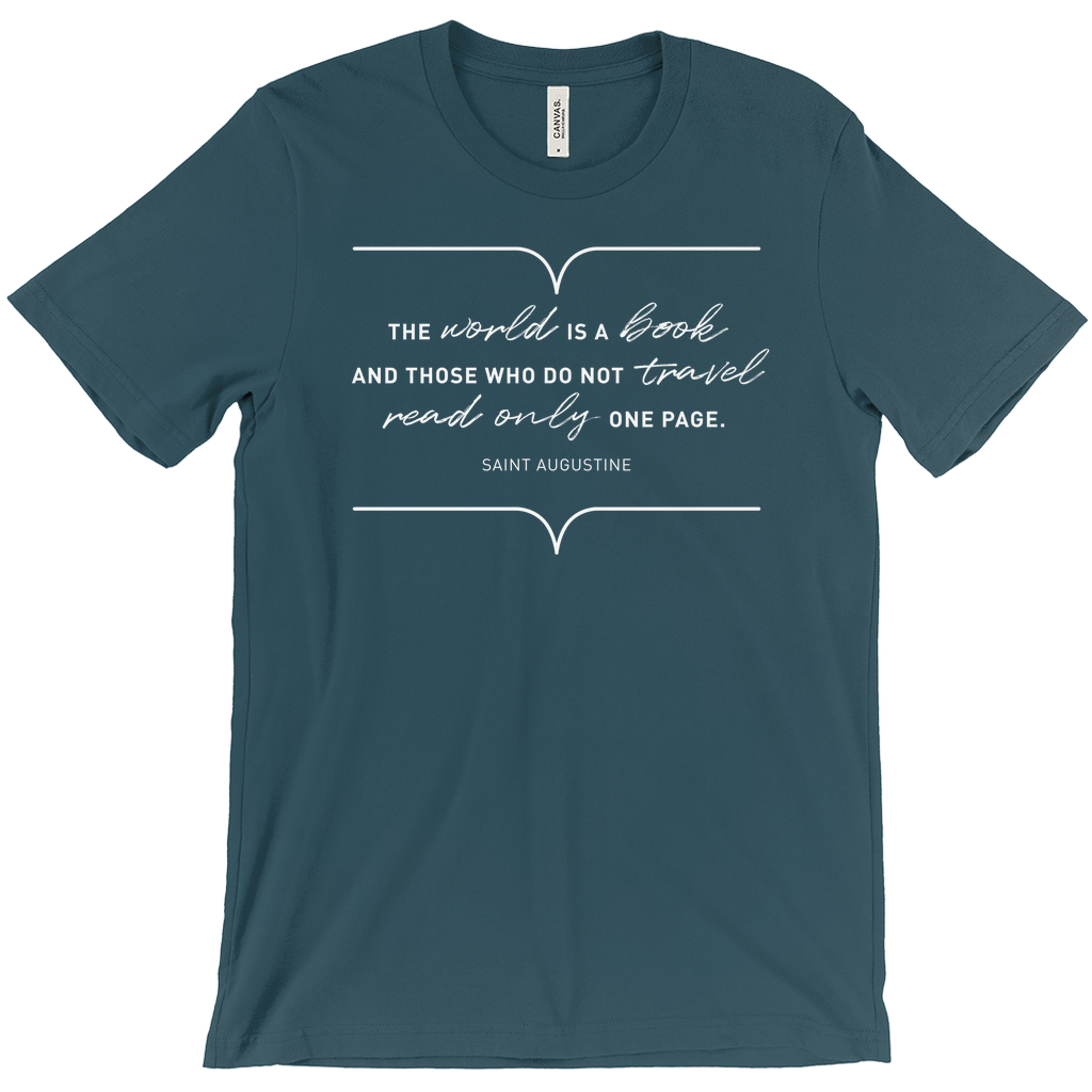 The World Is A Book Unisex T-Shirt - Unique Tee For Men/Unisex