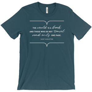 The World Is A Book Unisex T-Shirt - Unique Tee For Men/Unisex