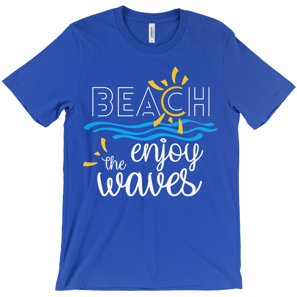 Beach Enjoy The Waves Sunny Fun Bella Canvas Unisex Shirt