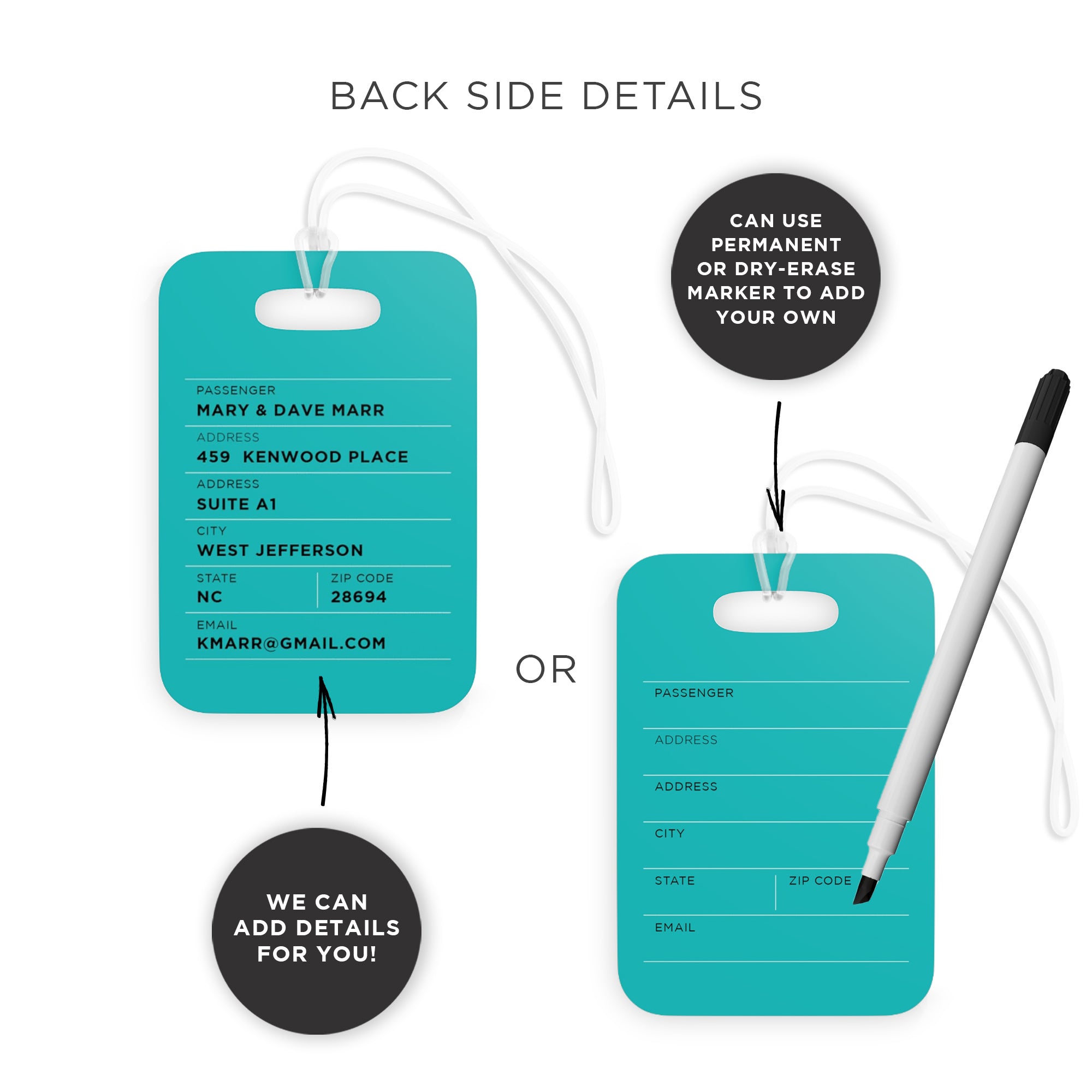 Face Bag Tag