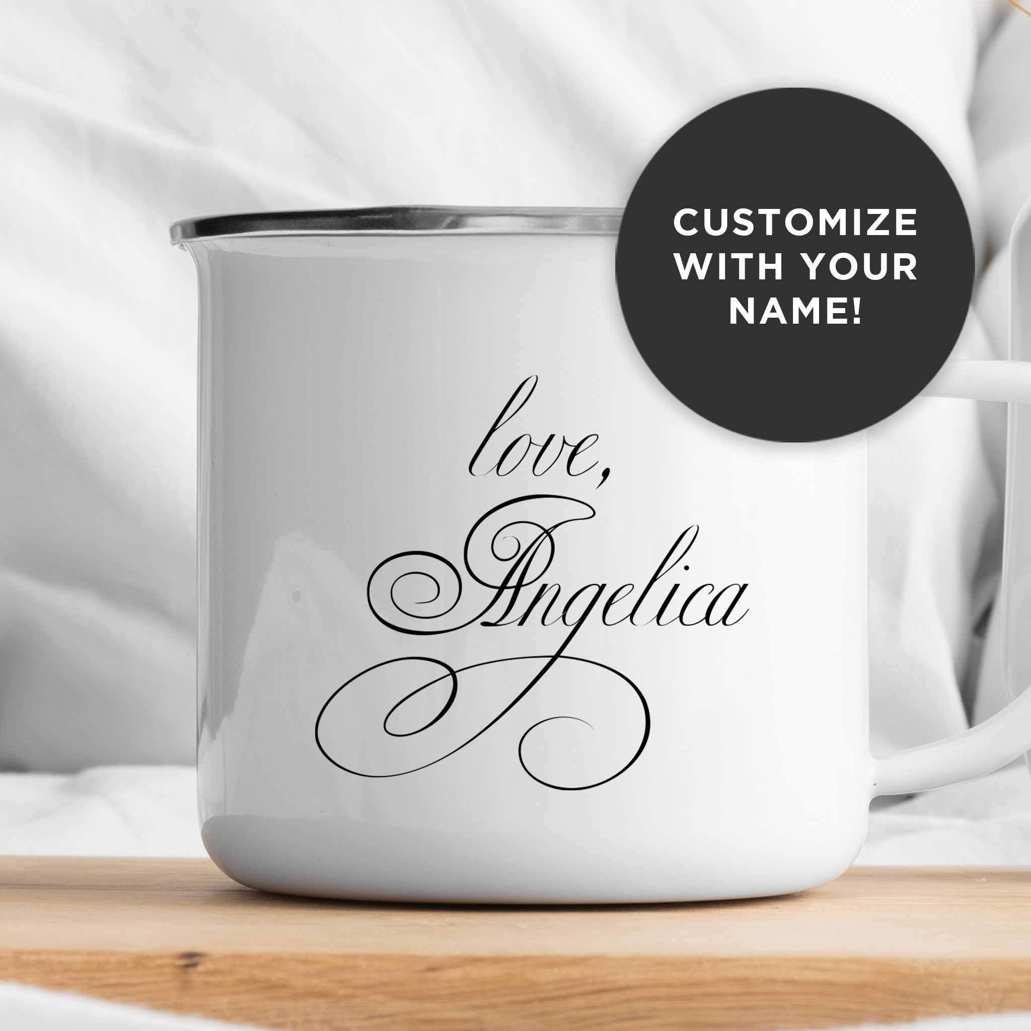 Financial Burden Mom-Daughter Enamel Mug