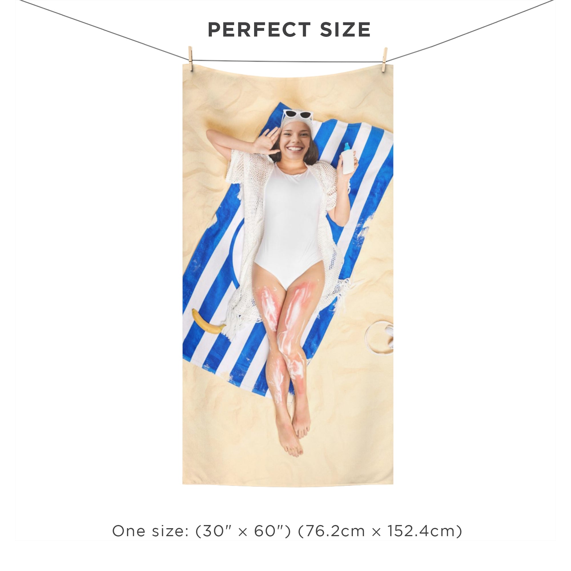 Custom Beach Bum Towel