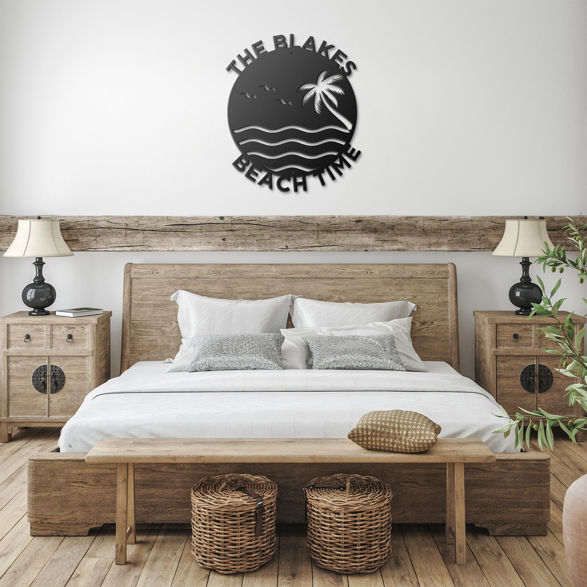 Beach Time! Custom Family Beach House Sign