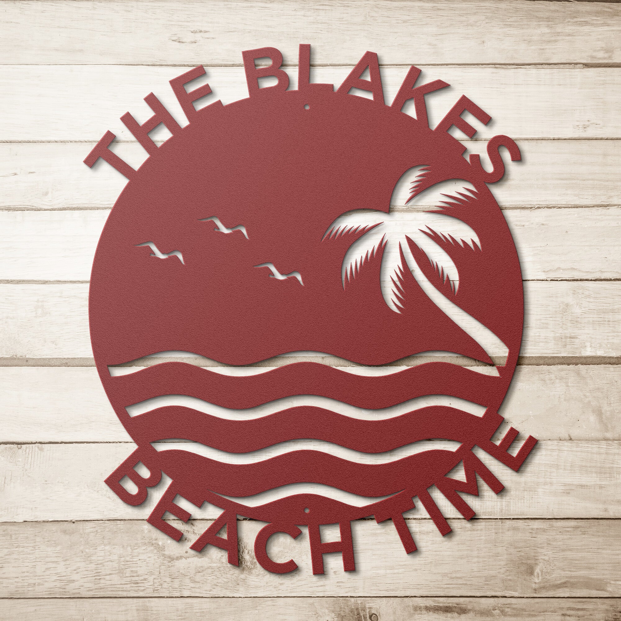 Beach Time! Custom Family Beach House Sign