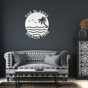Beach Time! Custom Family Beach House Sign