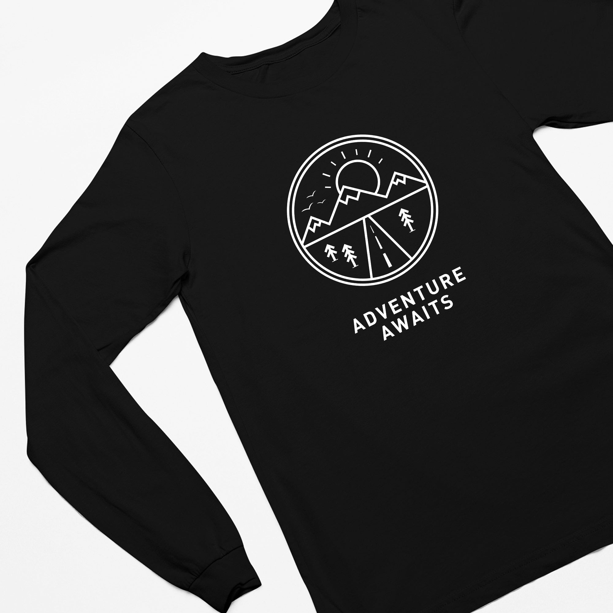 Adventure Awaits Unisex Long Sleeve Tee Shirt