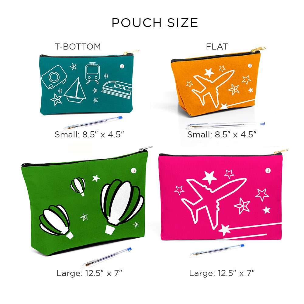 Zippered Accessory Pouch: Travel Bag, Unique Travel Gift, Mask Pouch, Medicine Pouch