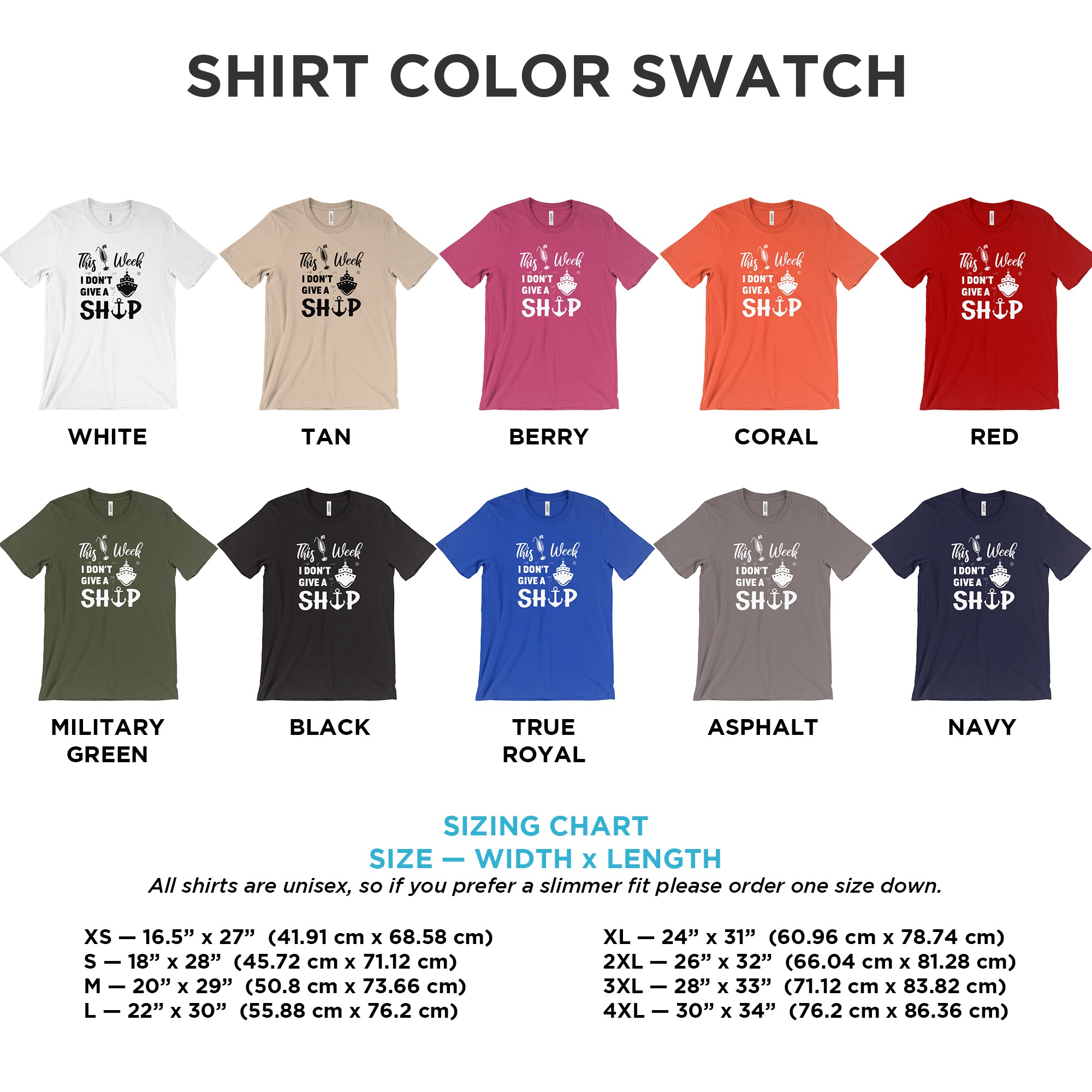 Don't Give A Ship Cruise Shirt