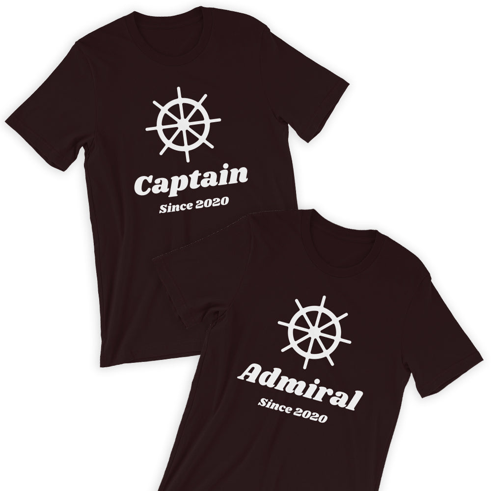 Captain & Admiral T-Shirt Bundle / His & Her