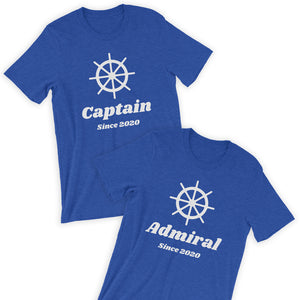 Captain & Admiral T-Shirt Bundle / His & Her