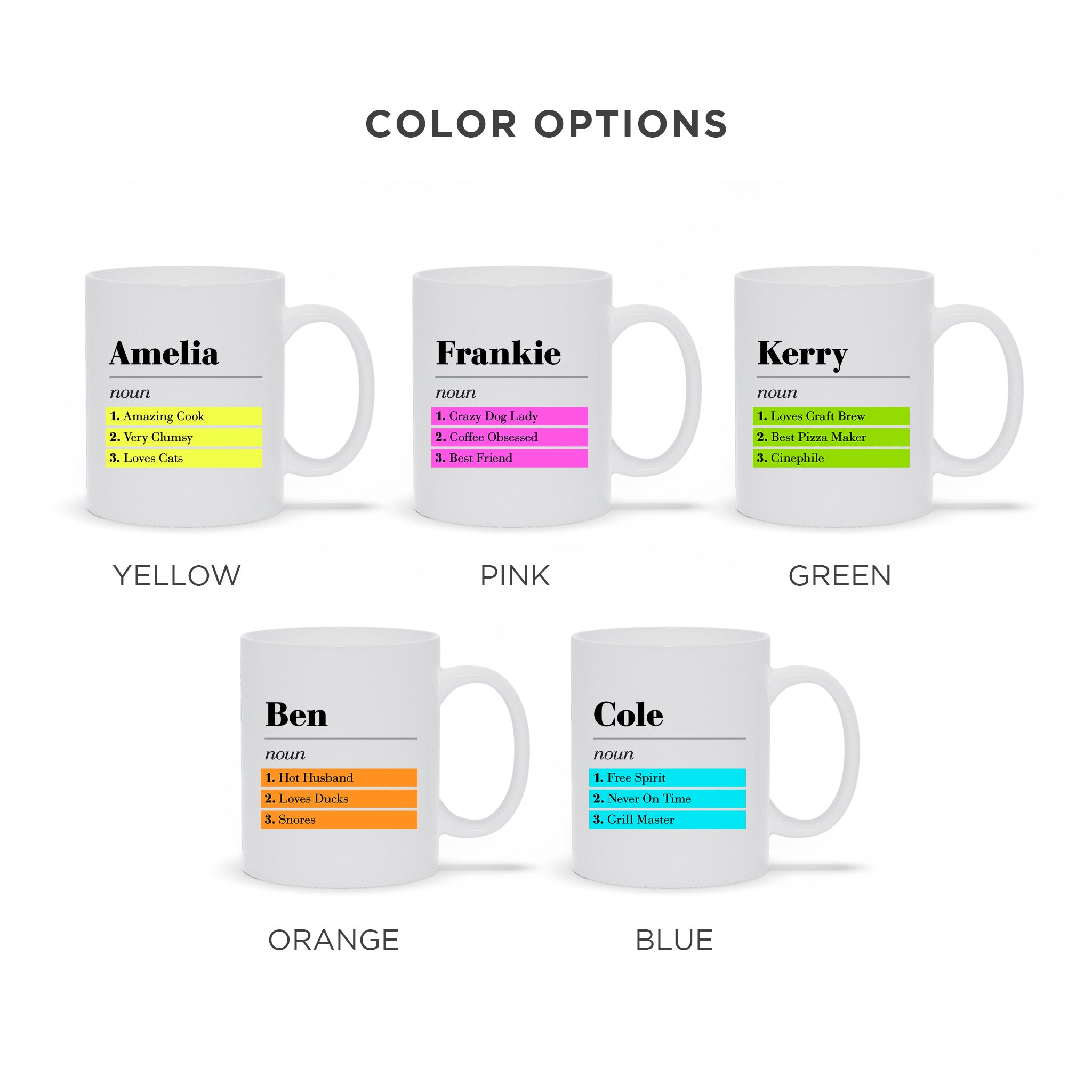 Custom Definition Ceramic Mug