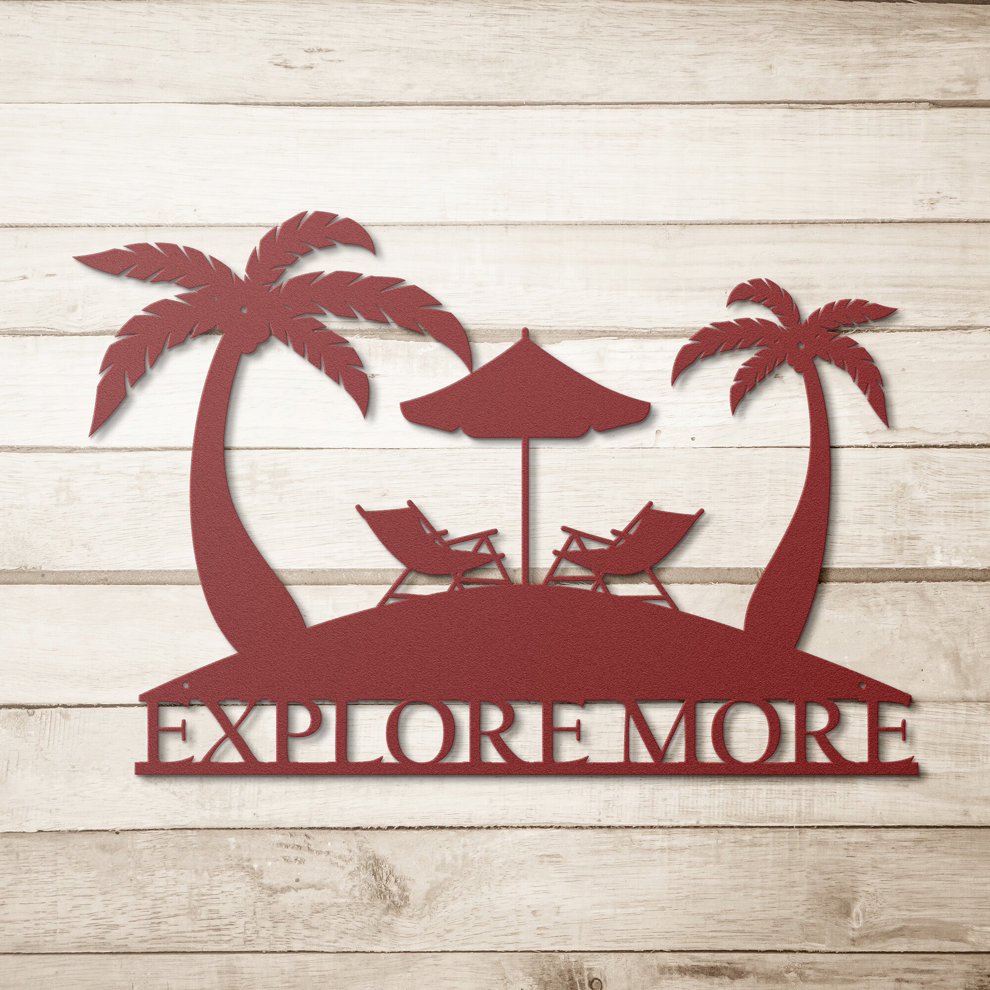 Explore More Tropical Metal Wall Sign