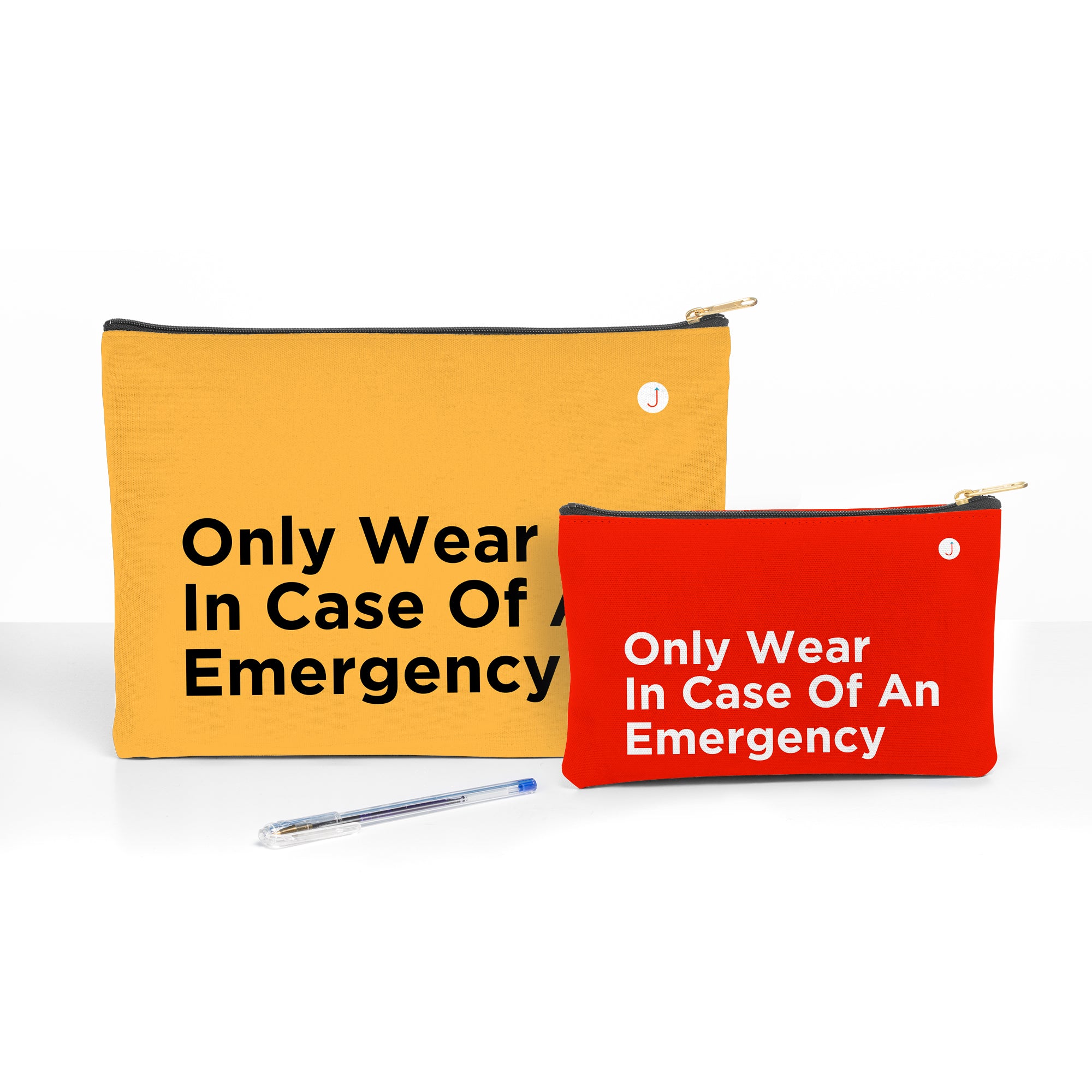 Only Wear In Case Of An Emergency Travel Accessory Pouch