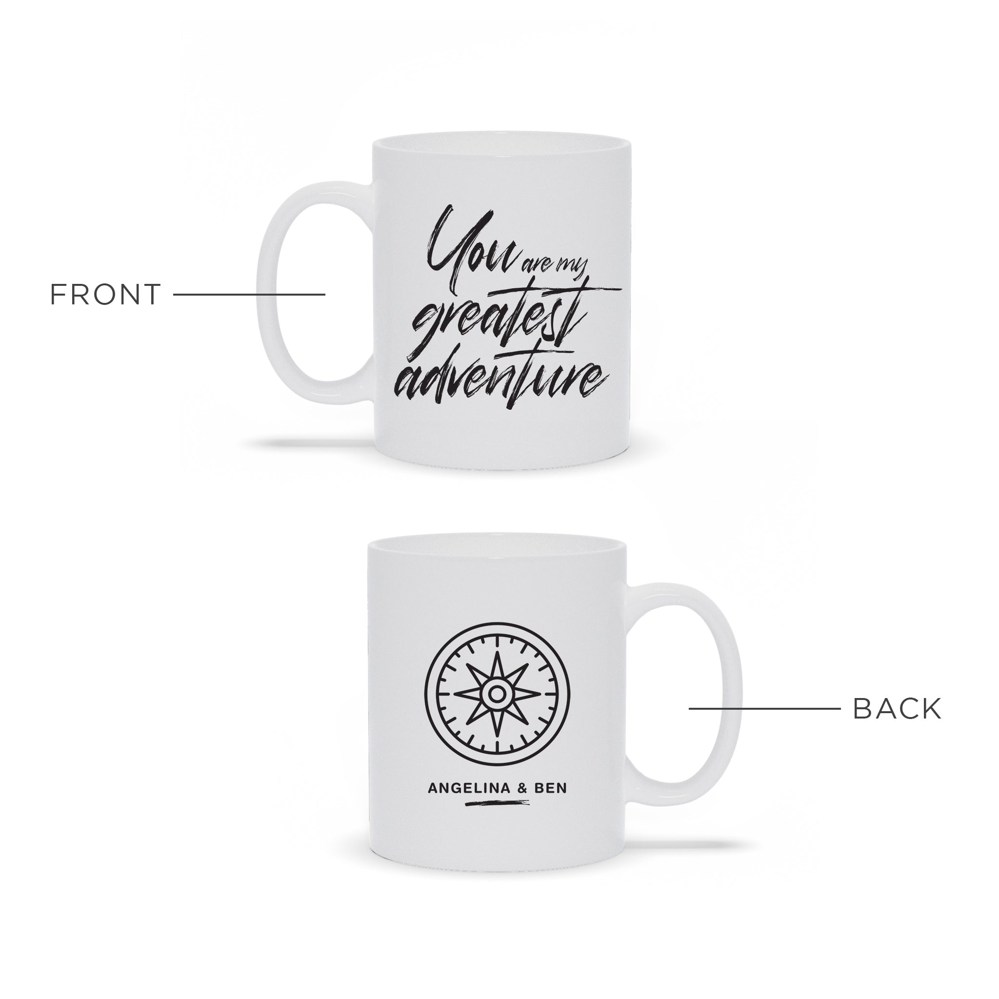 Personalized Ceramic Mug For Couple