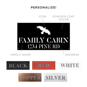 Personalized Family Cabin Sign