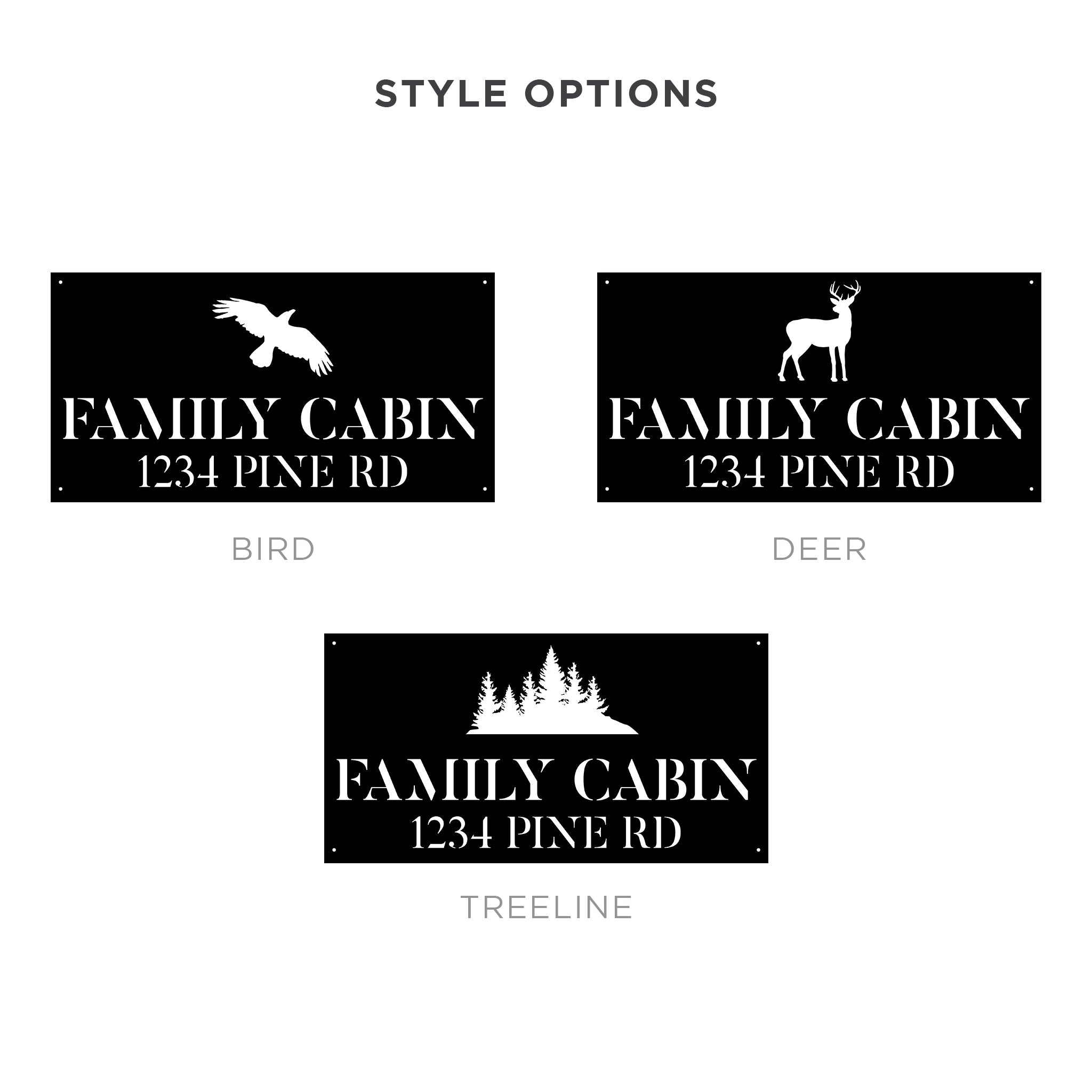 Personalized Family Cabin Sign