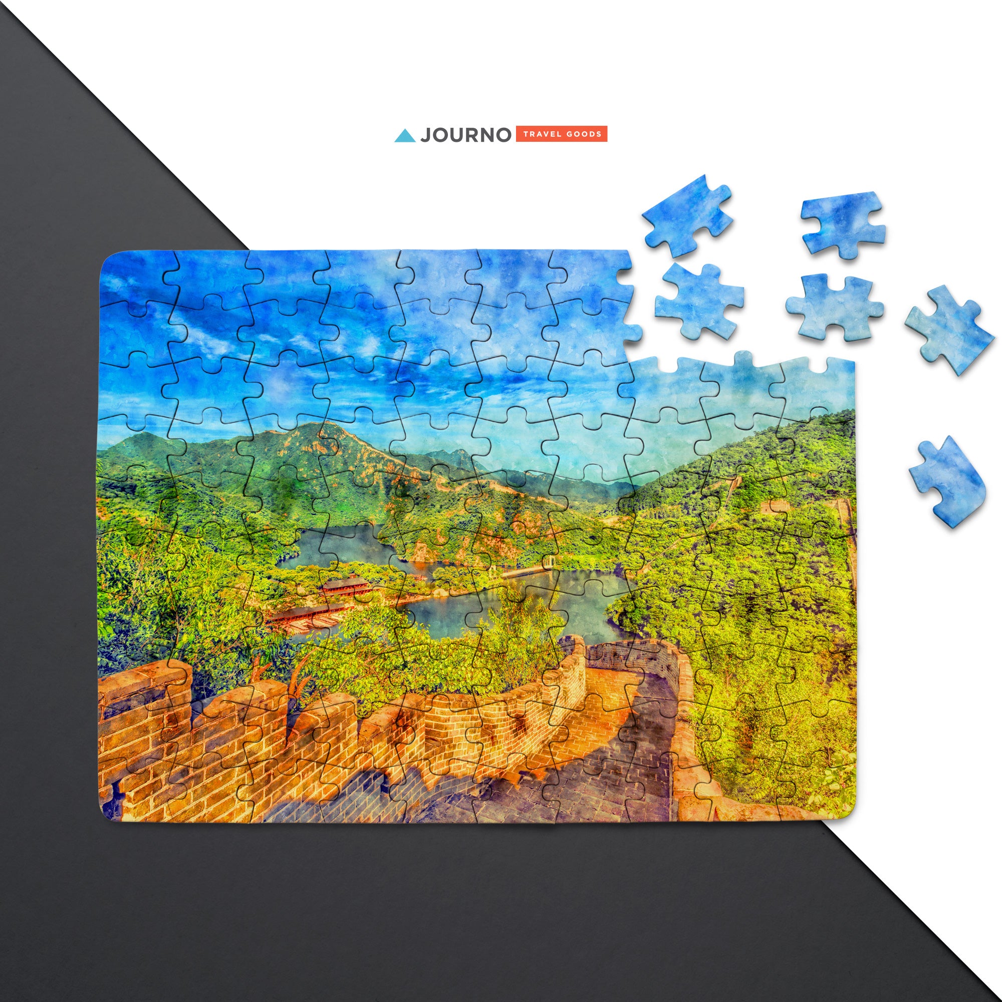 Great Wall of China Puzzle - Watercolor Travel Jigsaw Puzzle