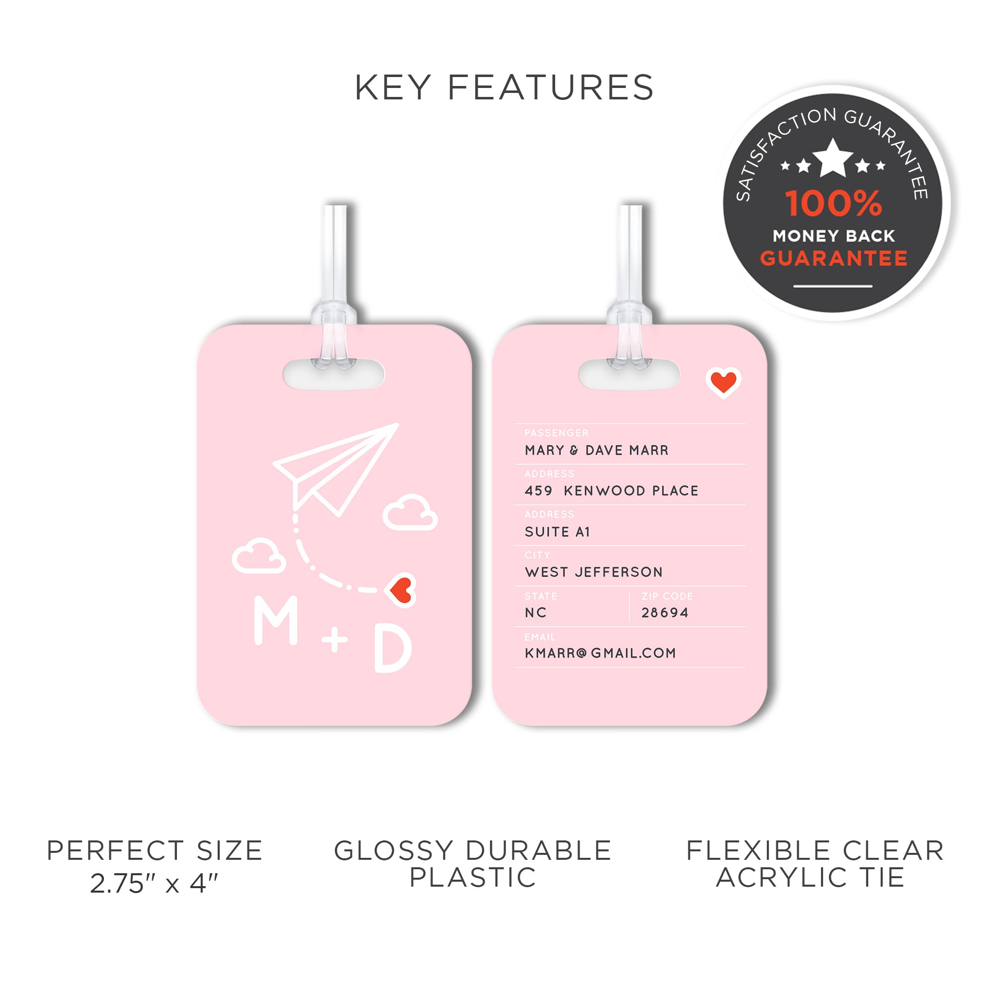 Love Is In The Air Custom Luggage Tags