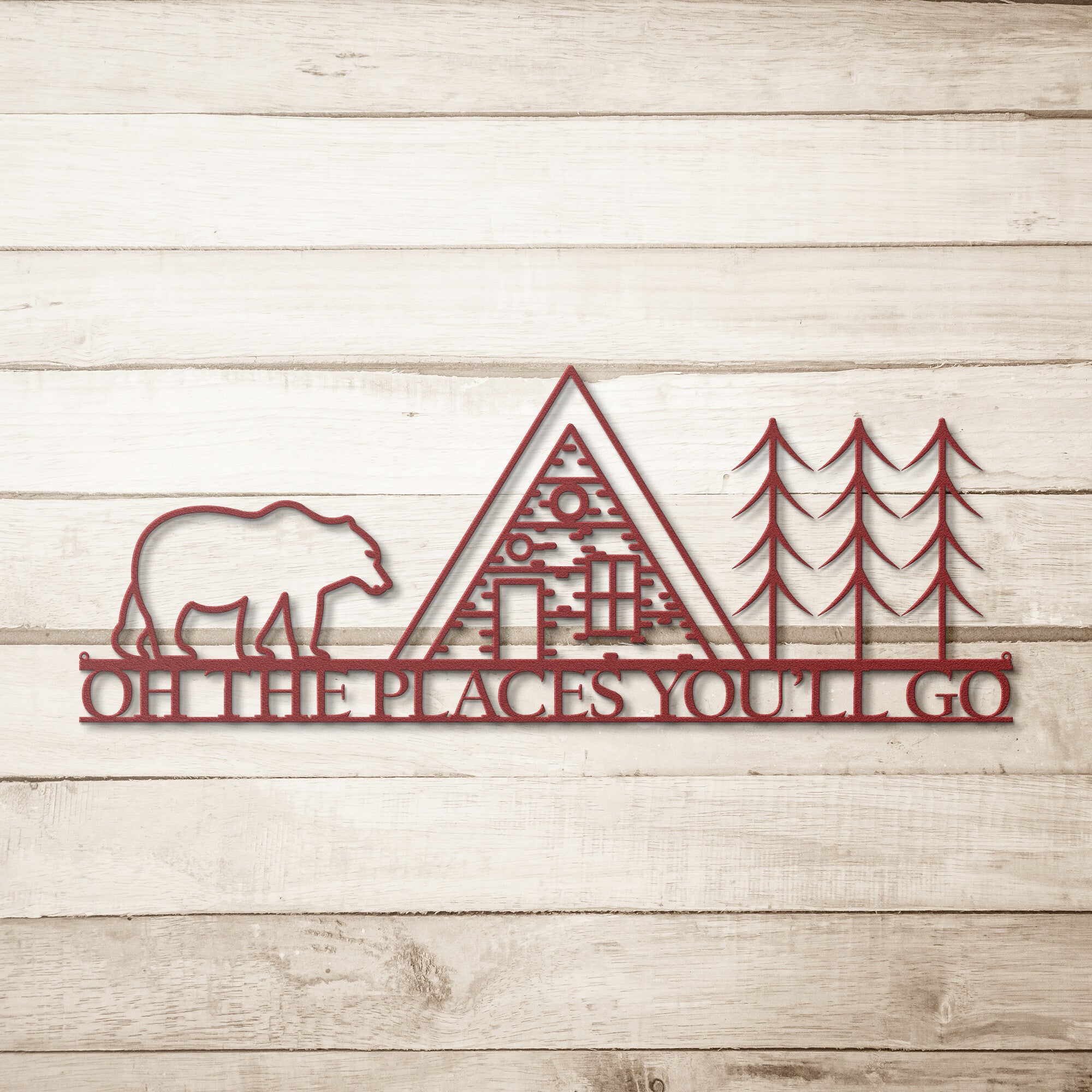 Oh The Places You'll Go! Die-cut Metal Sign