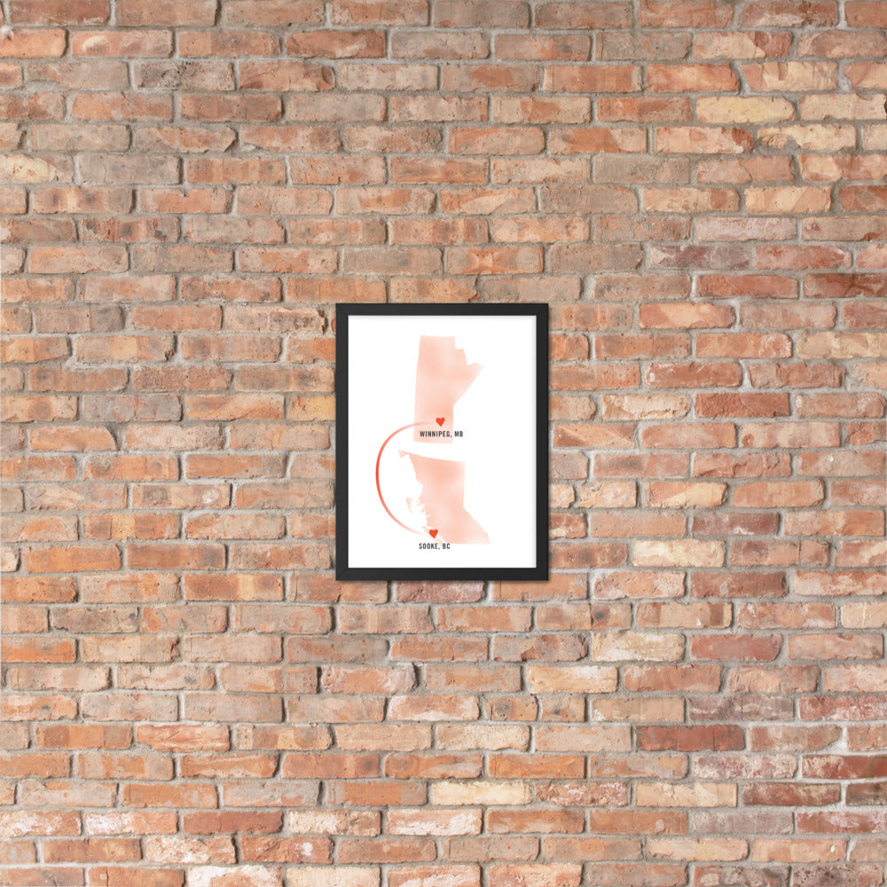 Customized "Long-Distance Love" Art Print