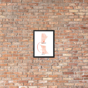 Customized "Long-Distance Love" Art Print