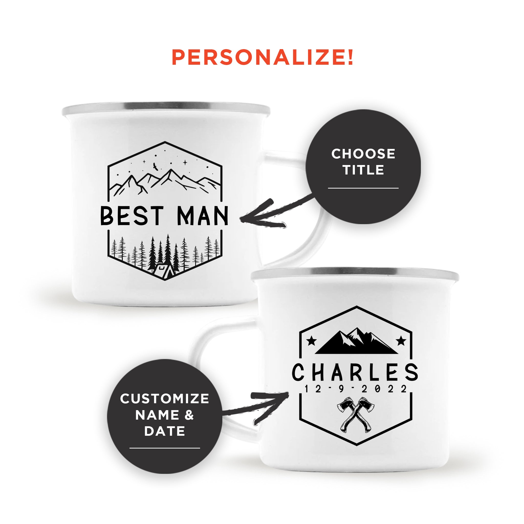 Personalized Groomsman Campfire Mug