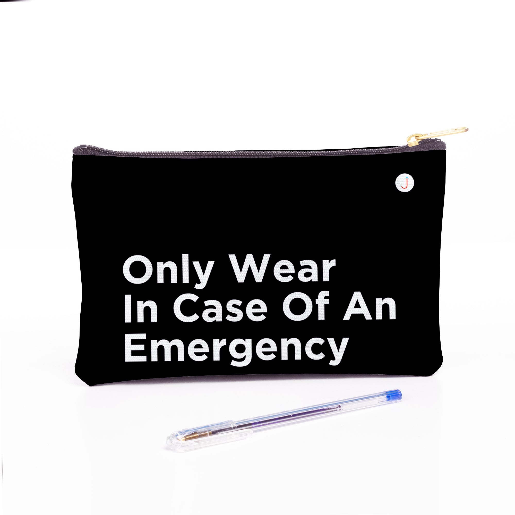 Only Wear In Case Of An Emergency Travel Accessory Pouch
