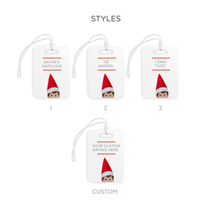 Santa's Watching Luggage Tag