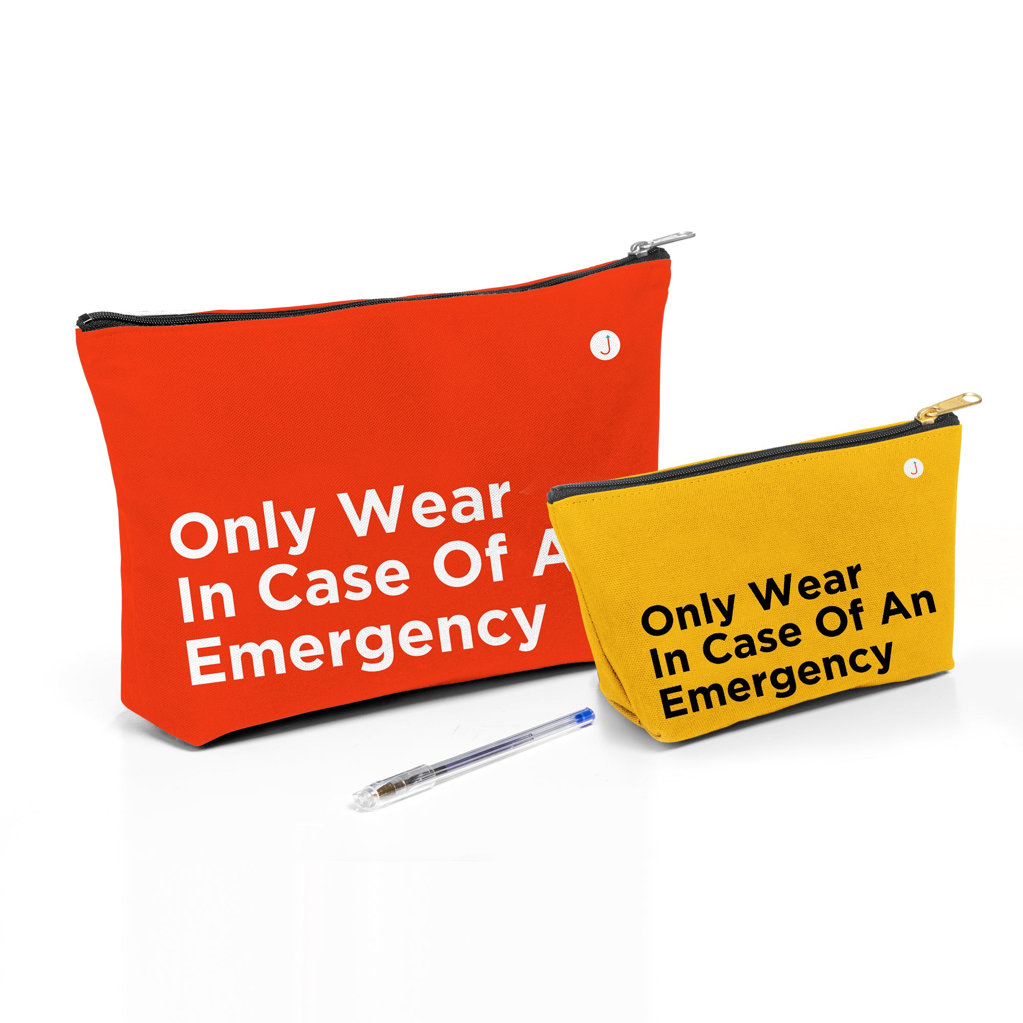 Only Wear In Case Of An Emergency Travel Accessory Pouch