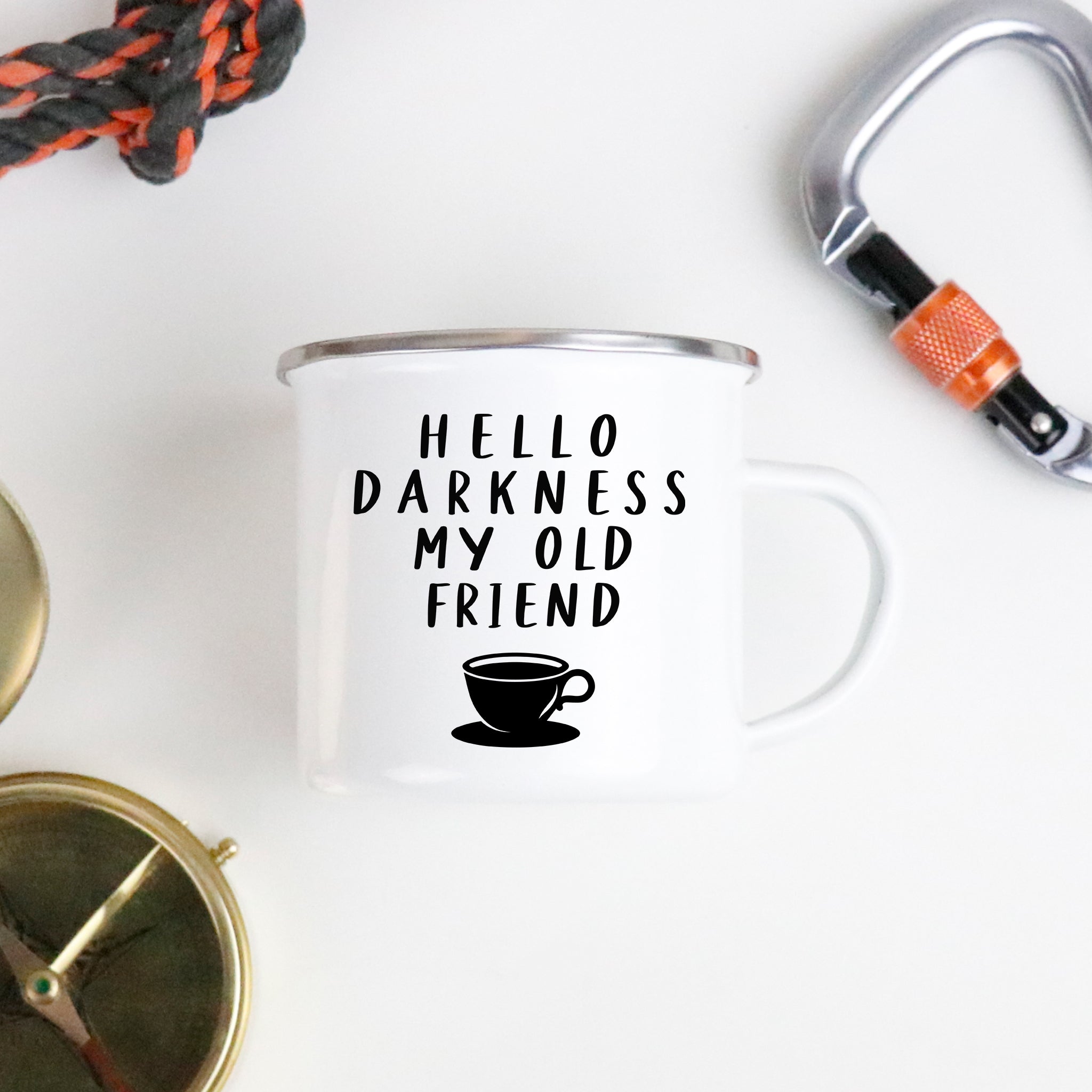 Hello Darkness Camping Mug