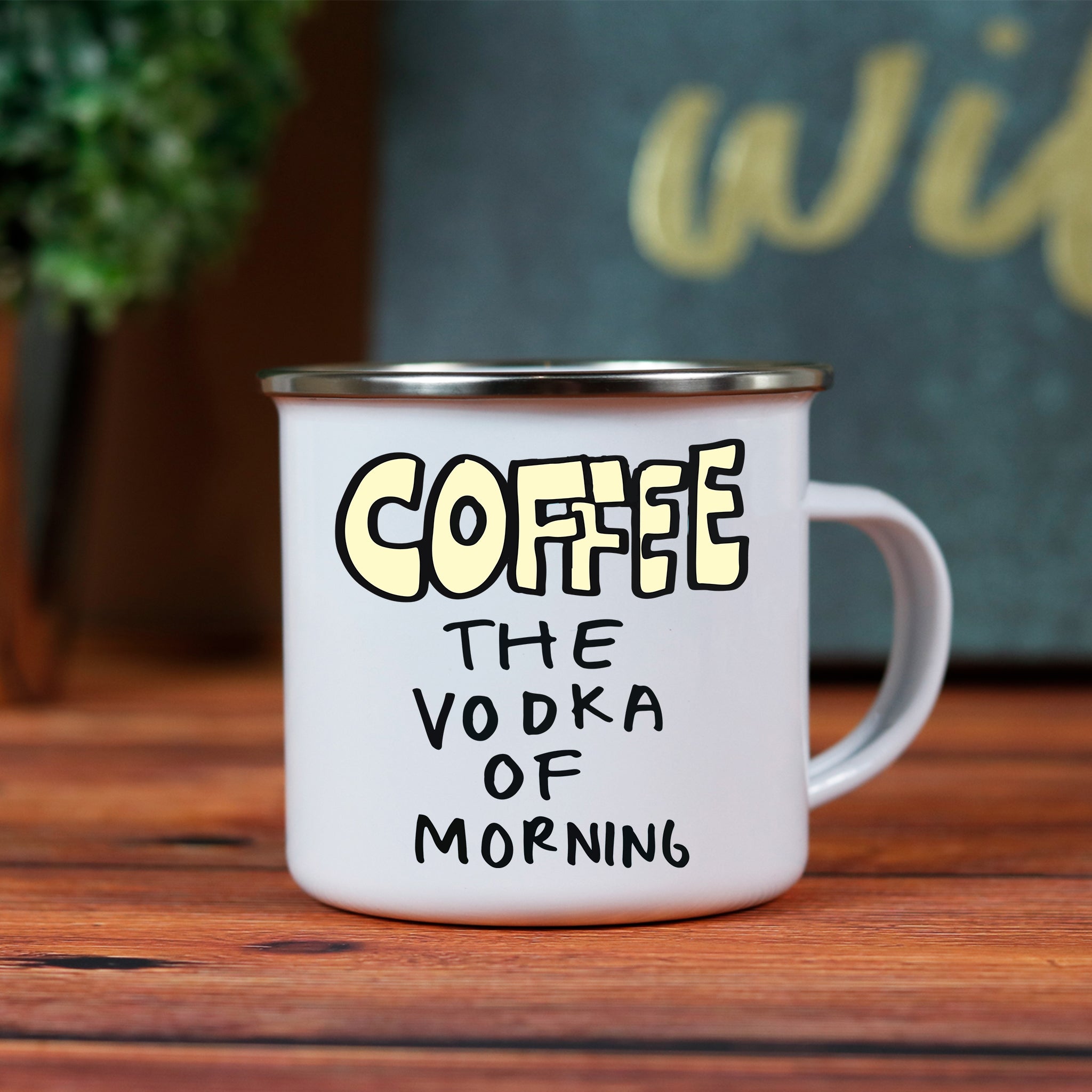 Coffee The Vodka Of The Morning Camping Mug