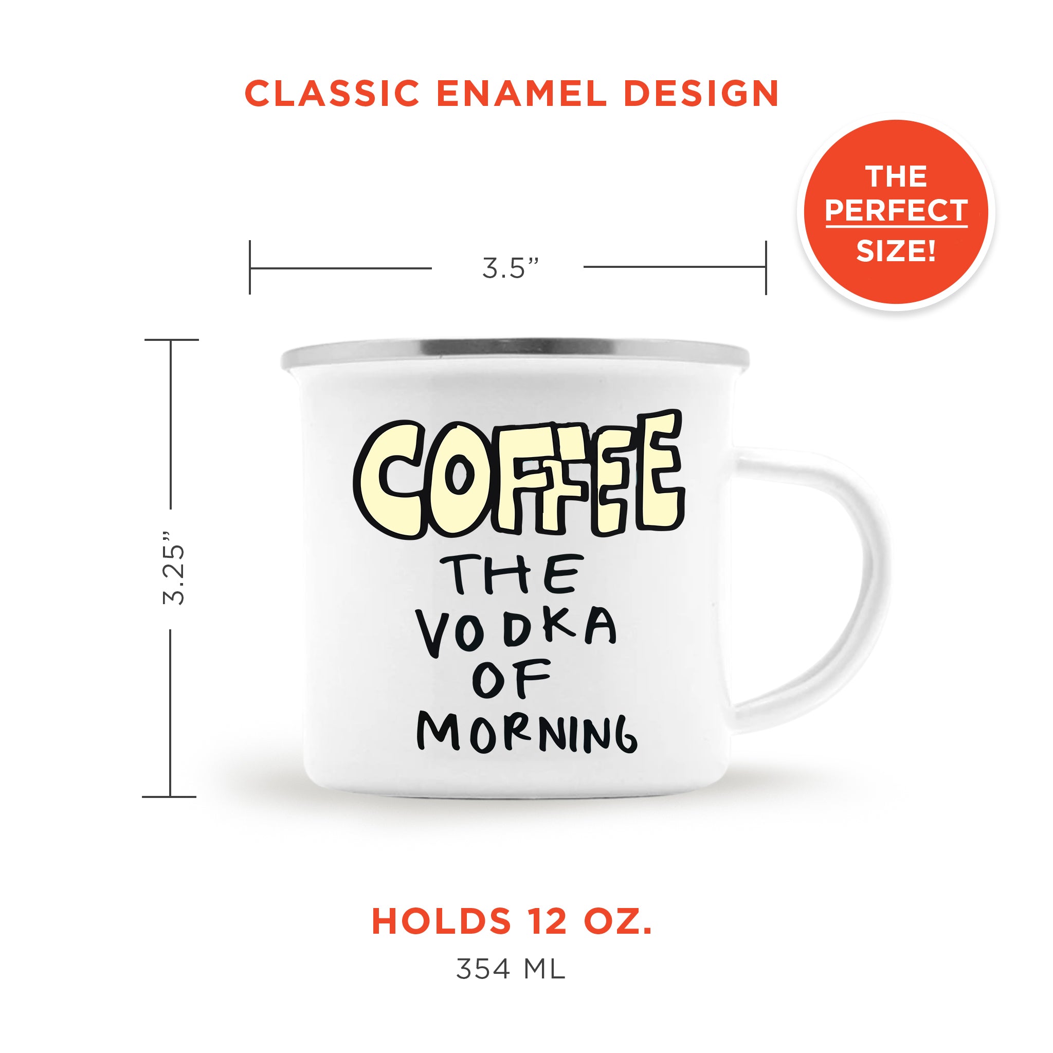Coffee The Vodka Of The Morning Camping Mug