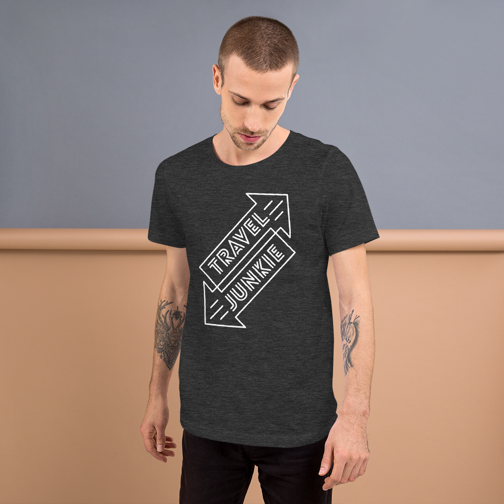 Travel Junkie Short-Sleeve Unisex T-Shirt