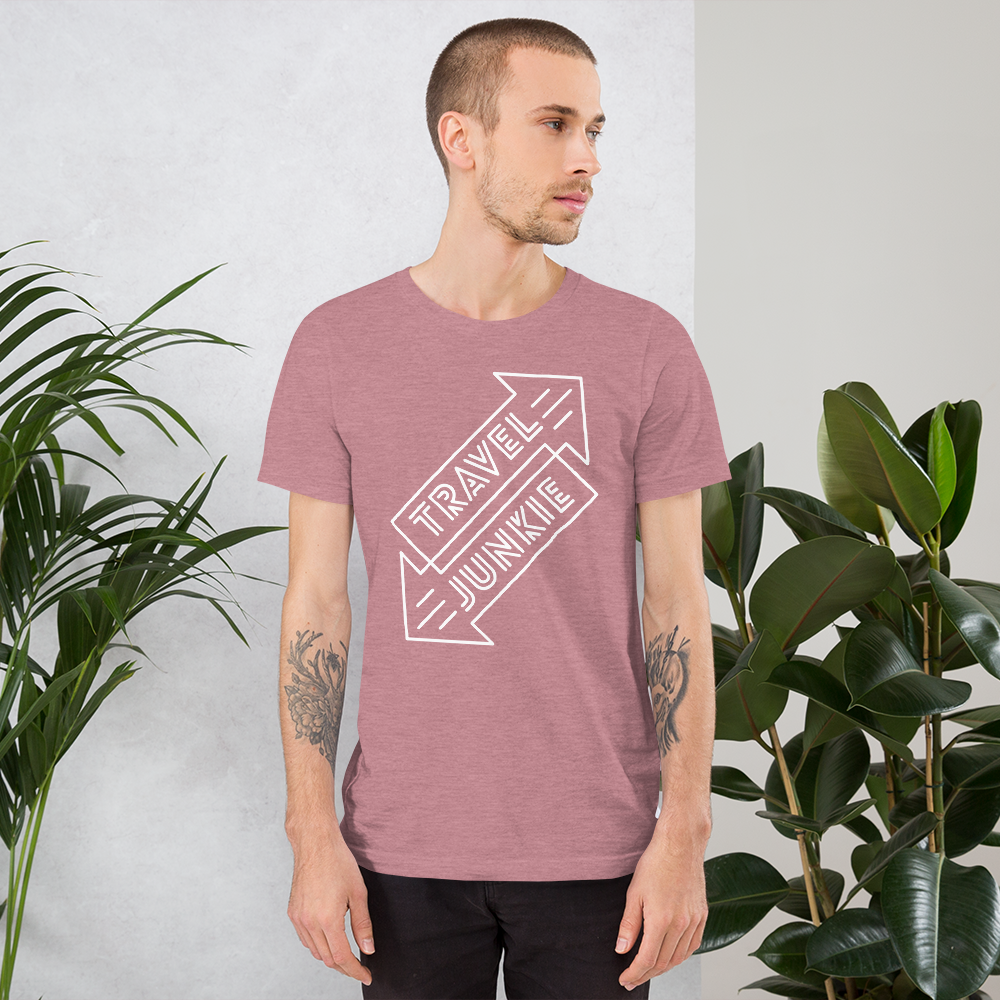 Travel Junkie Short-Sleeve Unisex T-Shirt